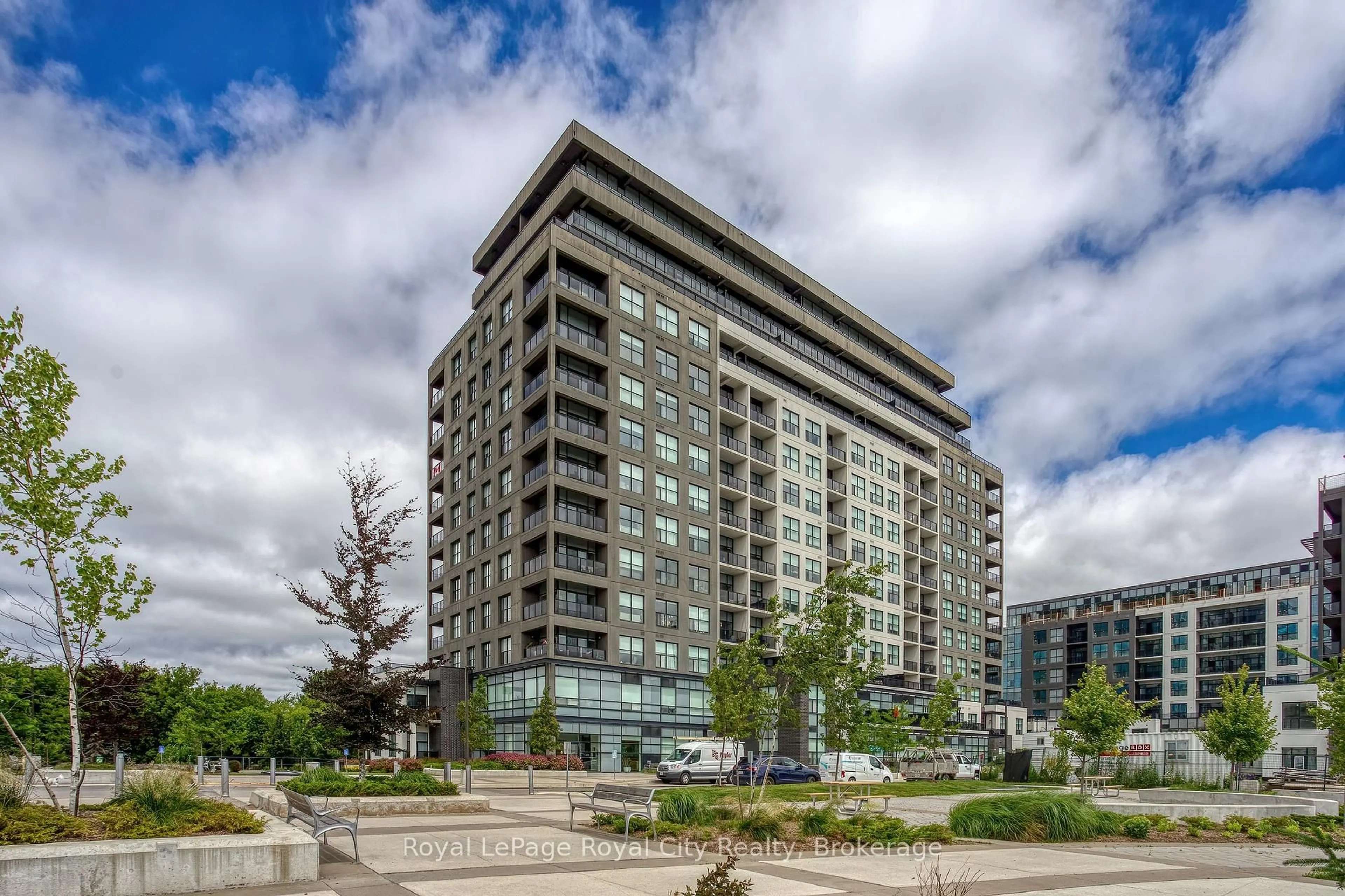 A pic from outside/outdoor area/front of a property/back of a property/a pic from drone, building for 1880 Gordon St #205, Guelph Ontario N1L 1L8
