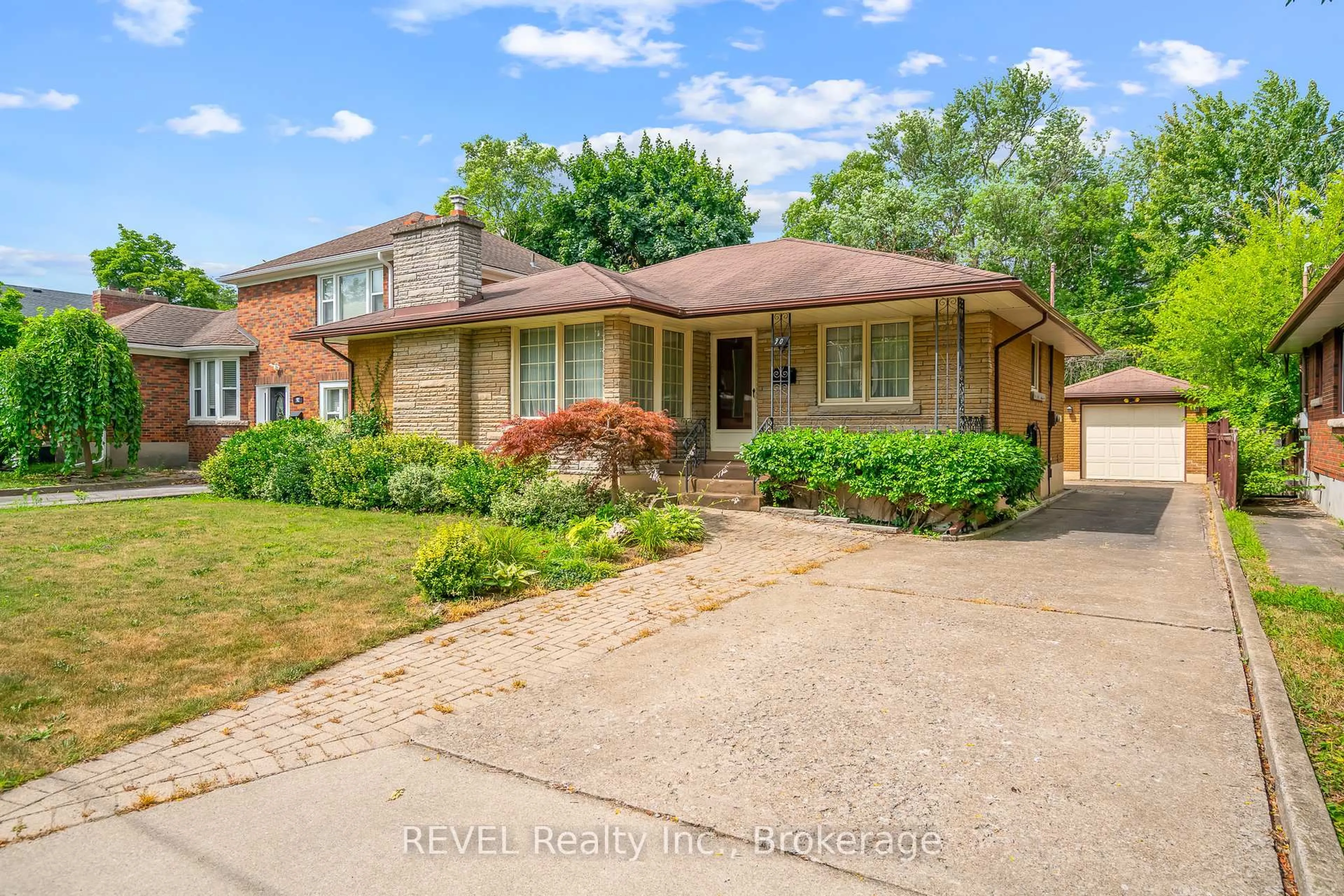 Home with brick exterior material, street for 90 Glenridge Ave, St. Catharines Ontario L2R 4X3