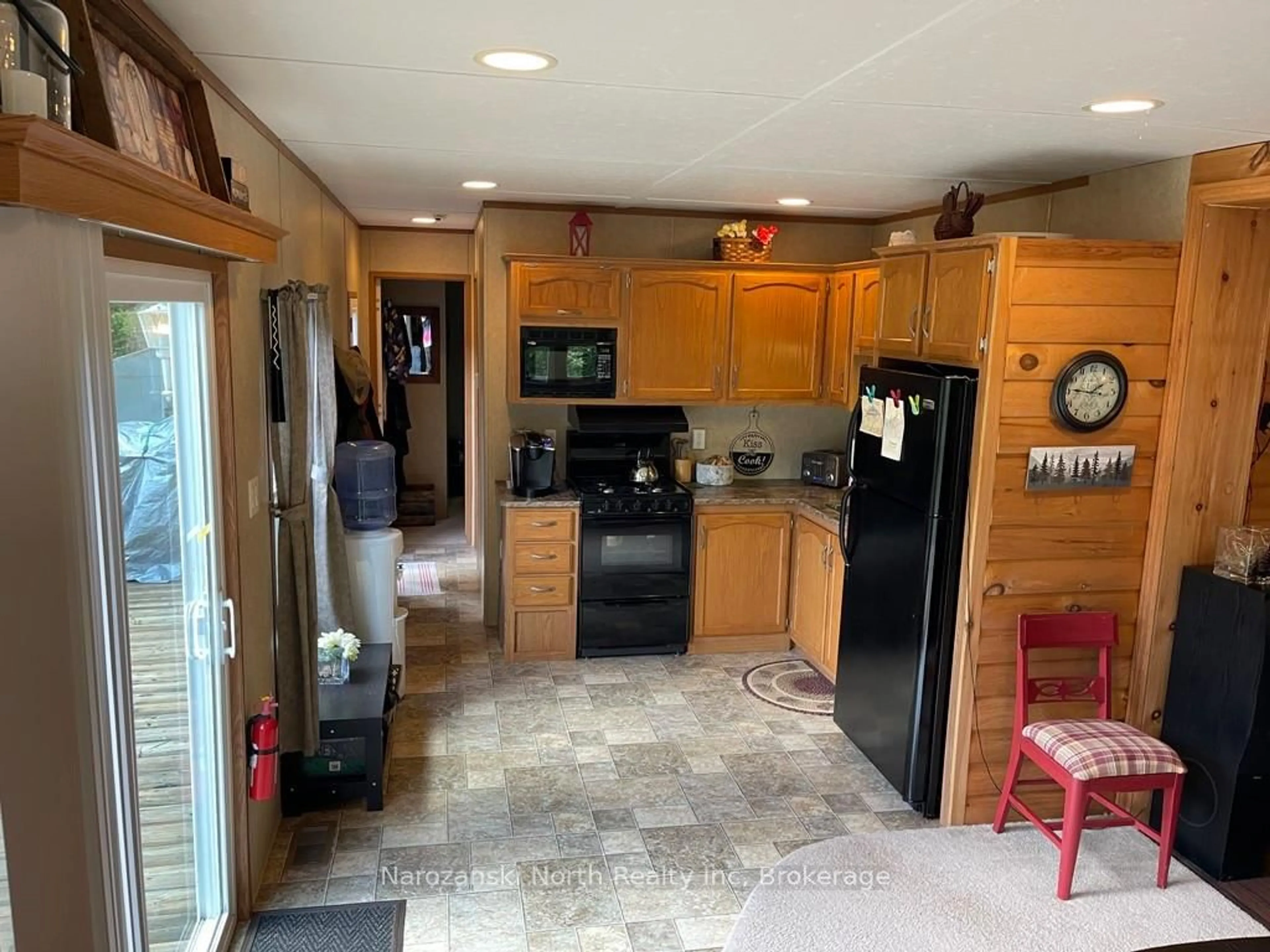 Open concept kitchen, ceramic/tile floor for 2487 Wolseley Bay Rd, West Nipissing Ontario P0M 2N0