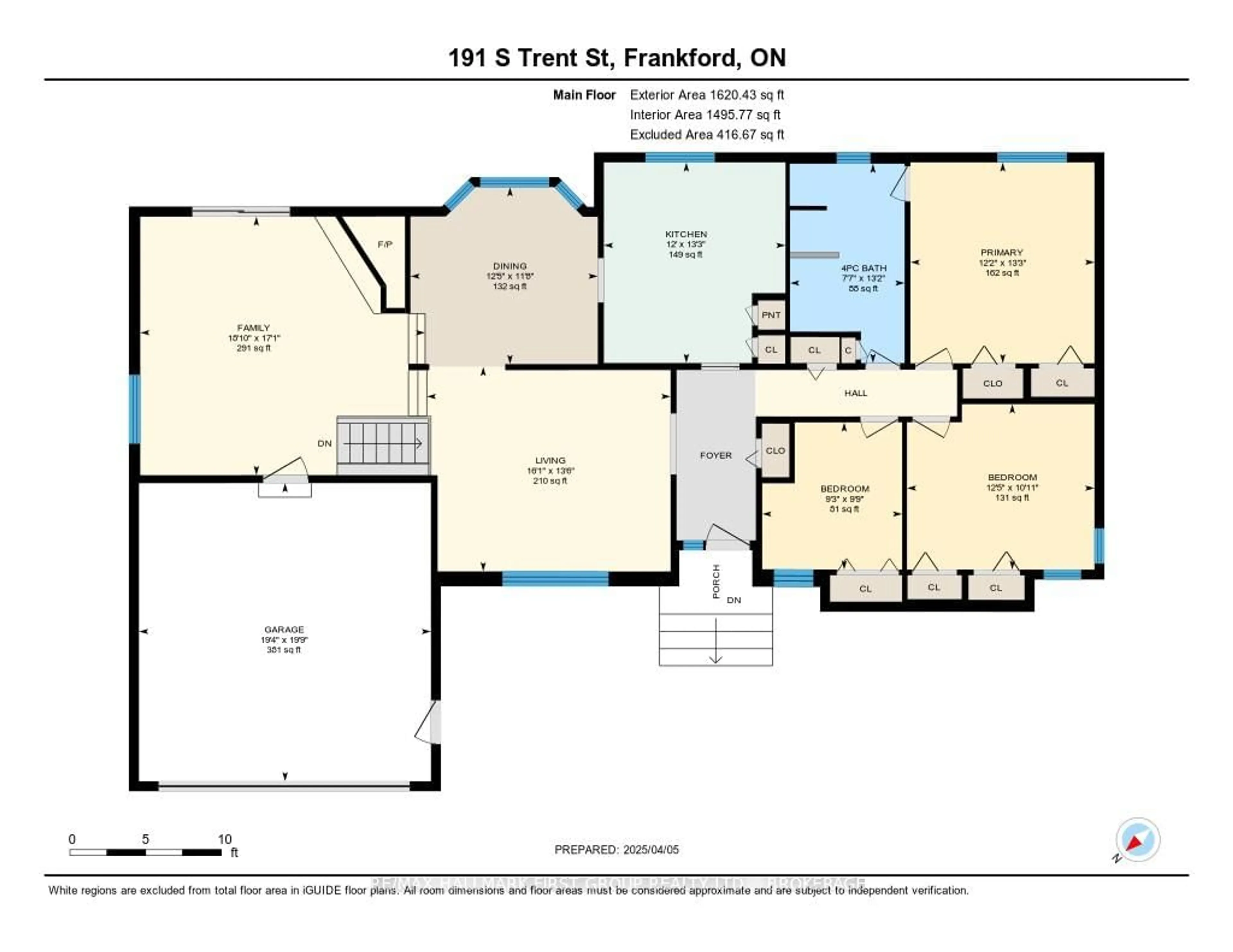Floor plan for 191 South Trent St, Hastings Ontario K0K 2C0