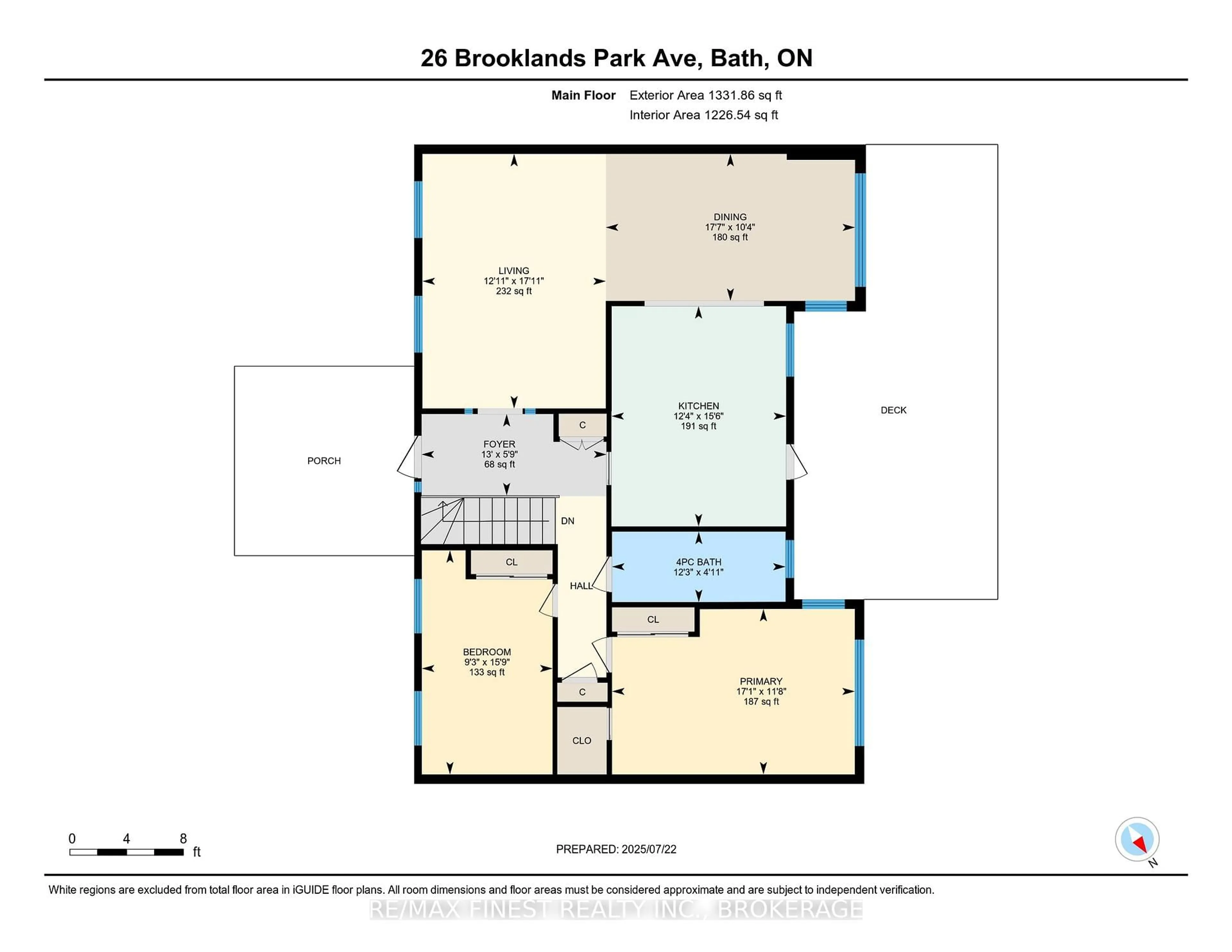 Floor plan for 26 Brooklands Park Ave, Bath Ontario K0H 1G0