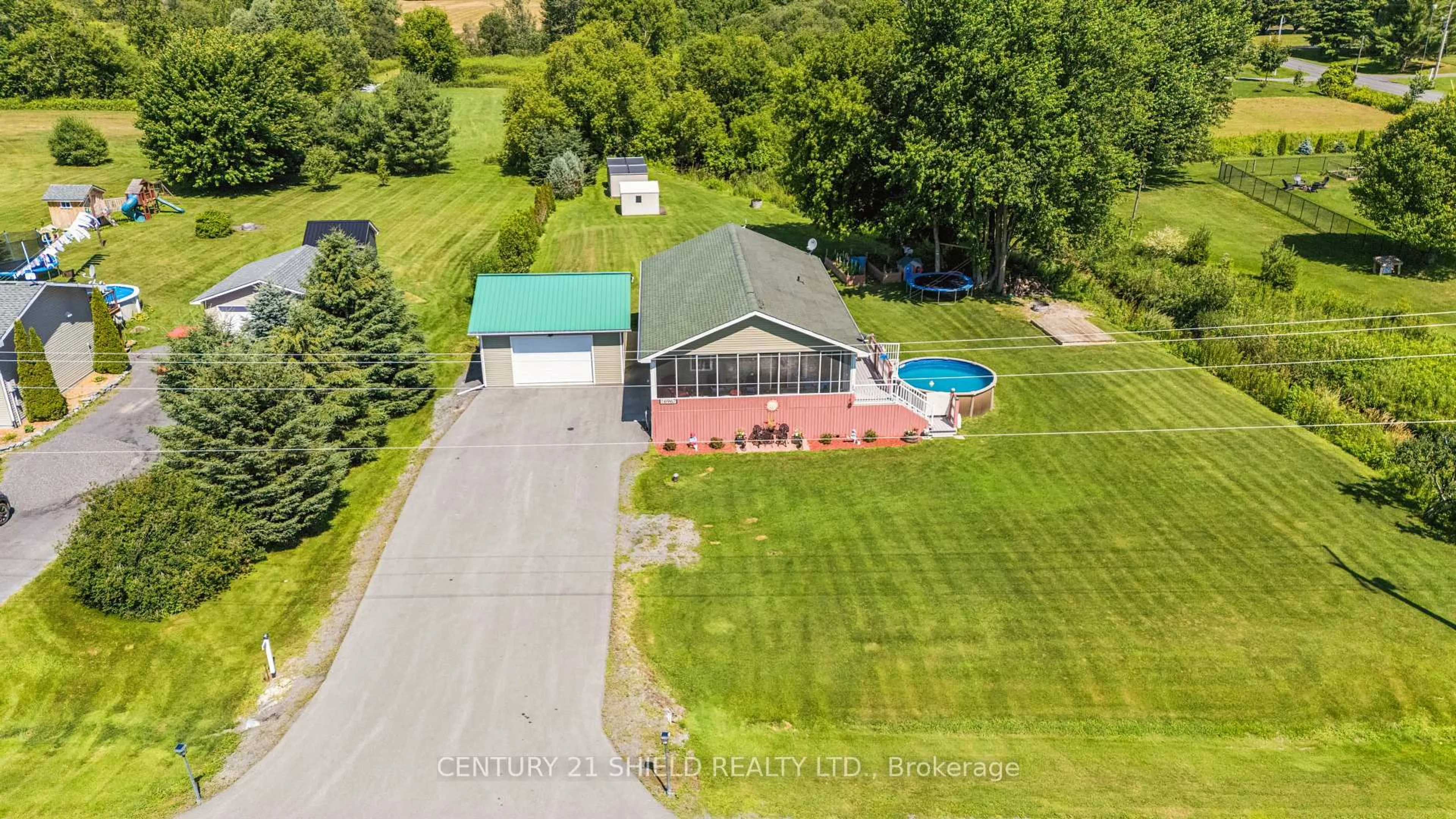 A pic from outside/outdoor area/front of a property/back of a property/a pic from drone, water/lake/river/ocean view for 16967 McNeill Rd, North Stormont Ontario K0C 1W0