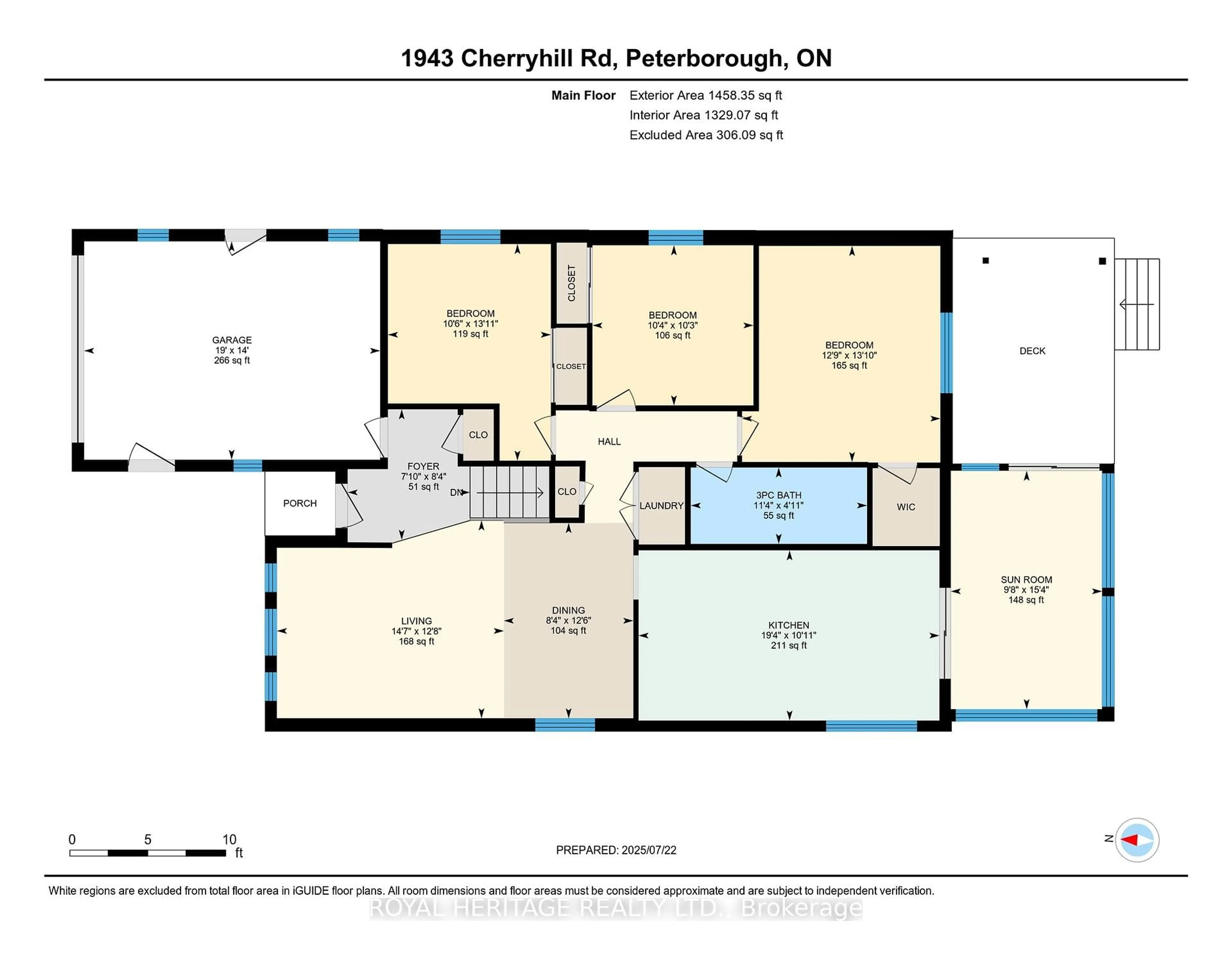 Floor plan for 1943 Cherryhill Rd, Peterborough West Ontario K9K 2K5