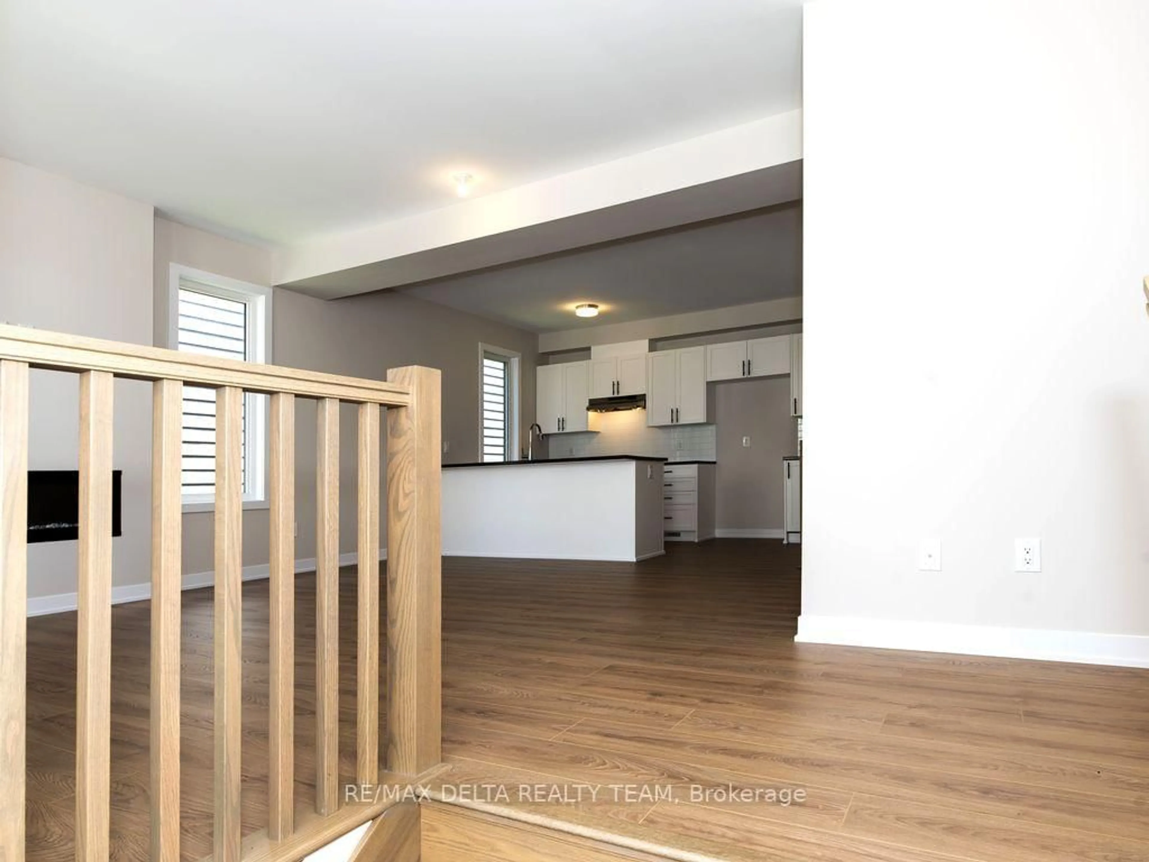 Open concept kitchen, wood/laminate floor for 337 Catsfoot Walk, Ottawa Ontario K2J 7G7