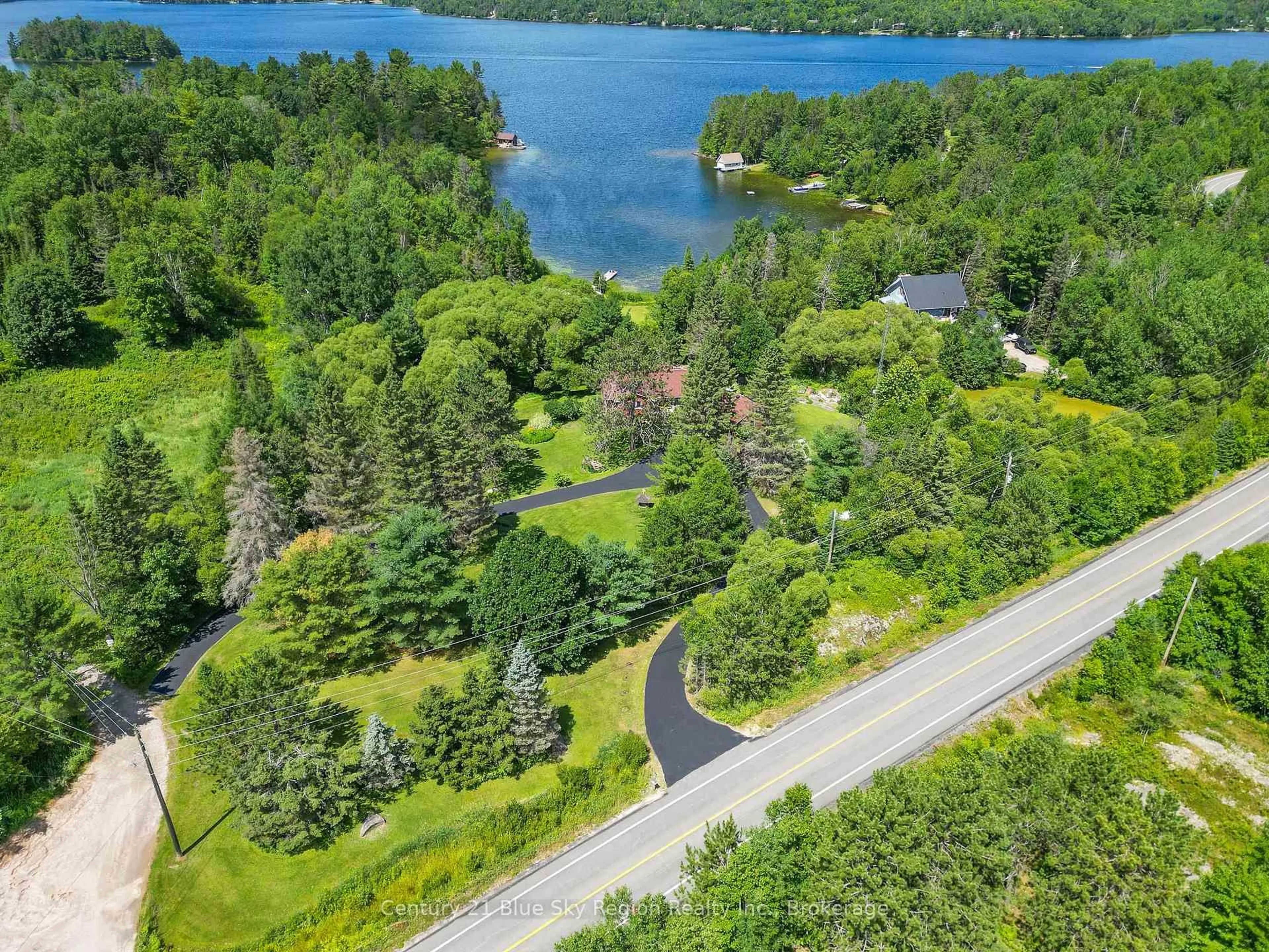 A pic from outside/outdoor area/front of a property/back of a property/a pic from drone, water/lake/river/ocean view for 353 Macpherson Dr, East Ferris Ontario P0H 1K0