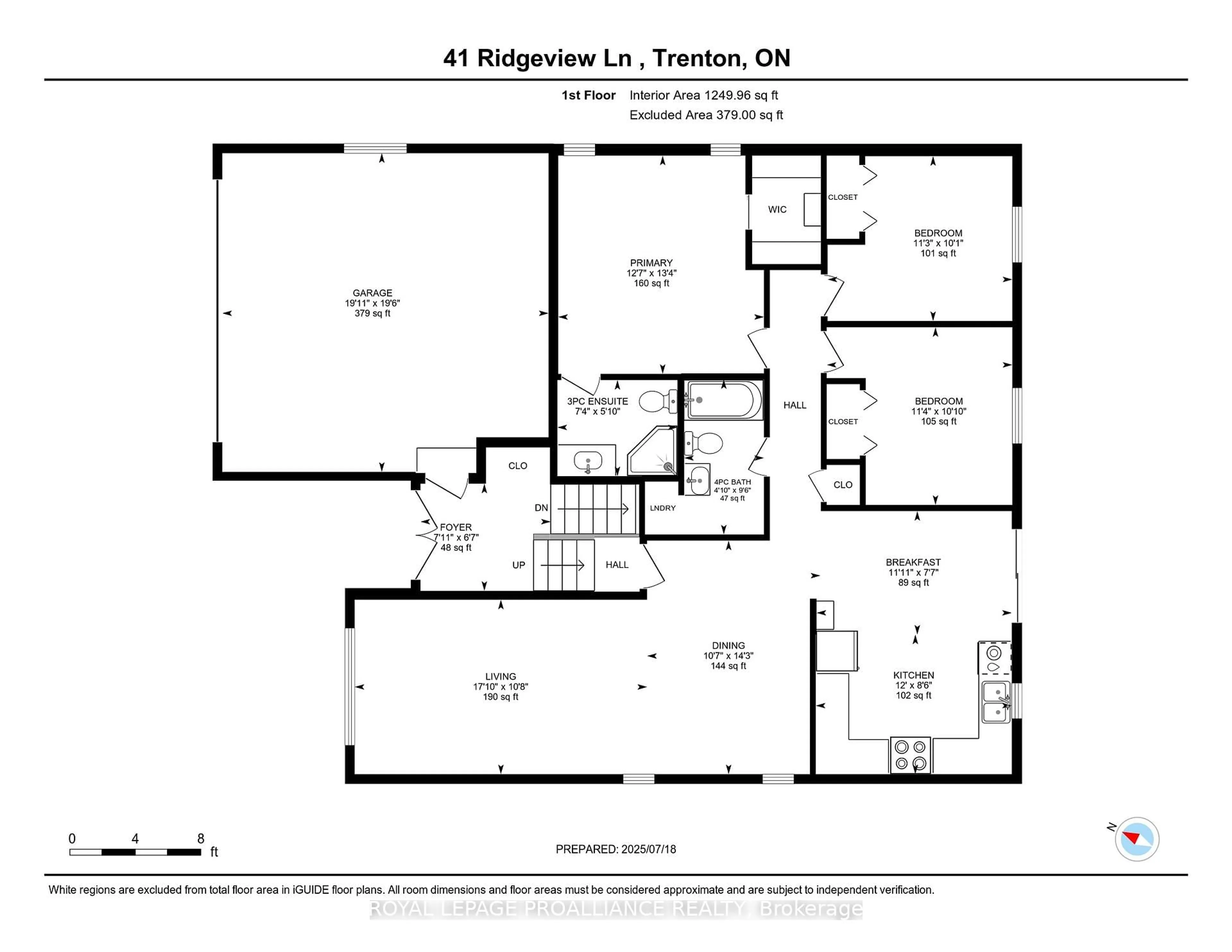 Floor plan for 41 Ridgeview Lane, Trenton Ontario K8V 5P8