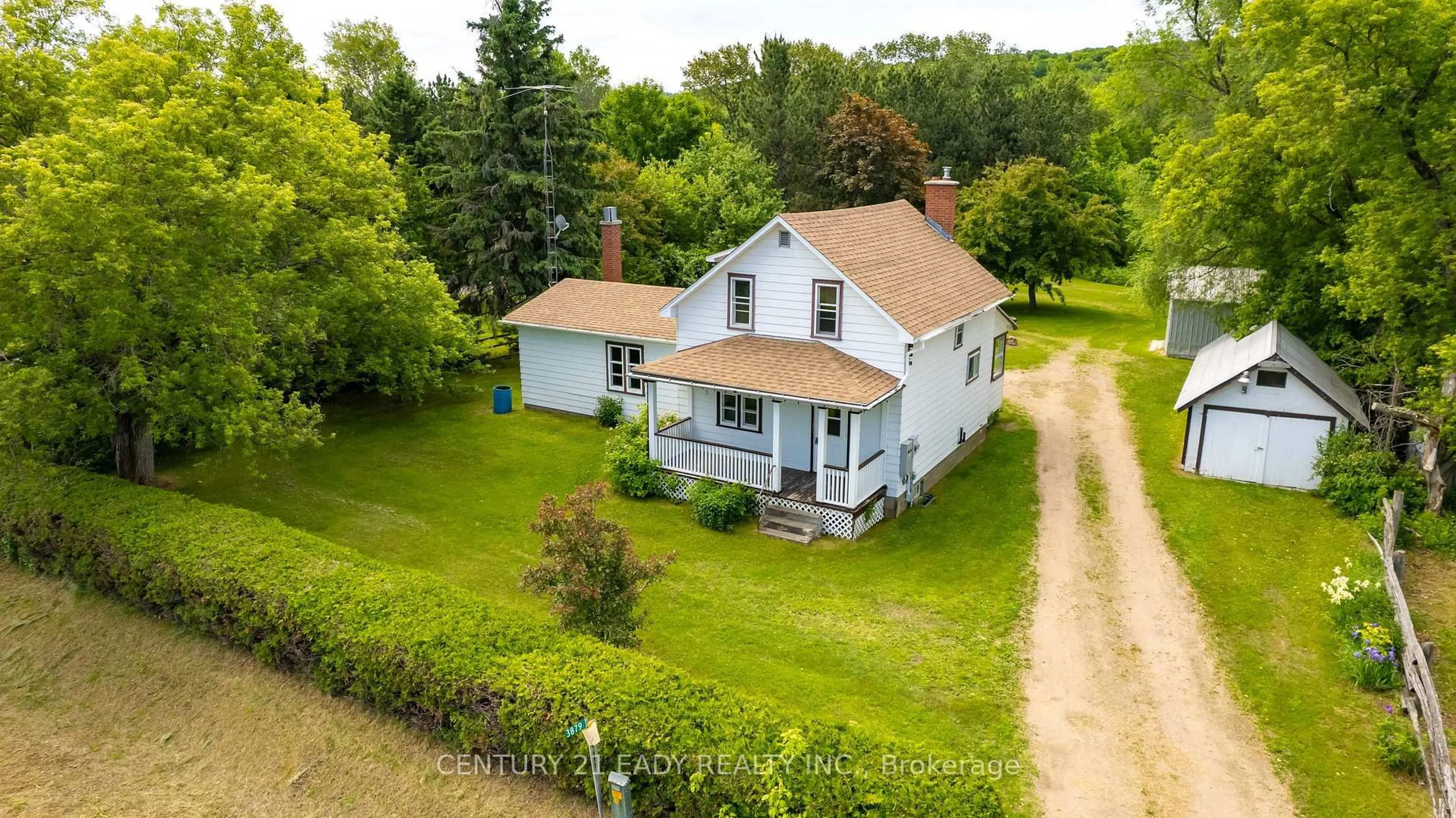 A pic from outside/outdoor area/front of a property/back of a property/a pic from drone, building for 3879 Foymount Rd, Eganville Ontario K0J 1T0