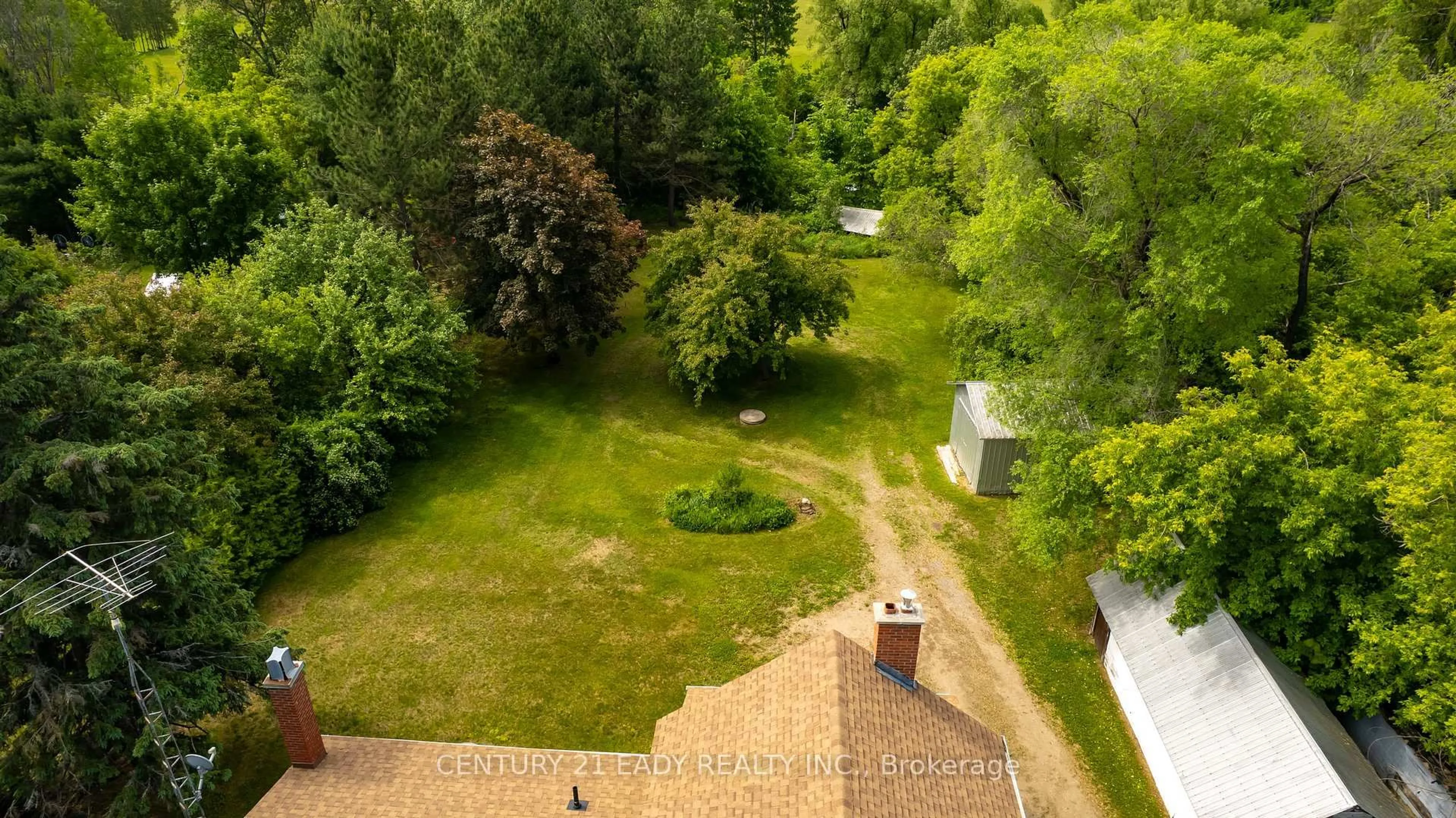 A pic from outside/outdoor area/front of a property/back of a property/a pic from drone, forest/trees view for 3879 Foymount Rd, Eganville Ontario K0J 1T0