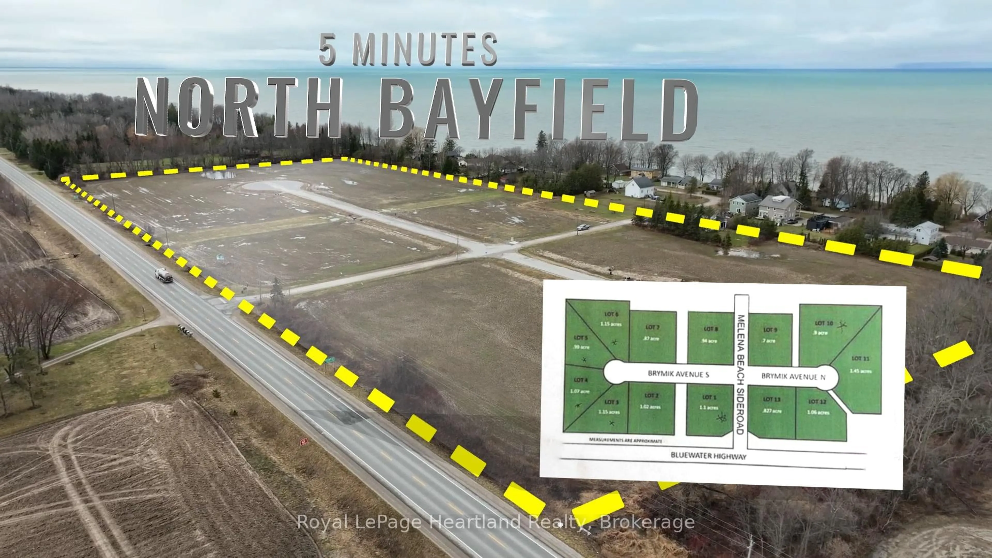A pic from outside/outdoor area/front of a property/back of a property/a pic from drone, building for 77519 BRYMIK Ave #LOT 8, Central Huron Ontario N0M 1G0