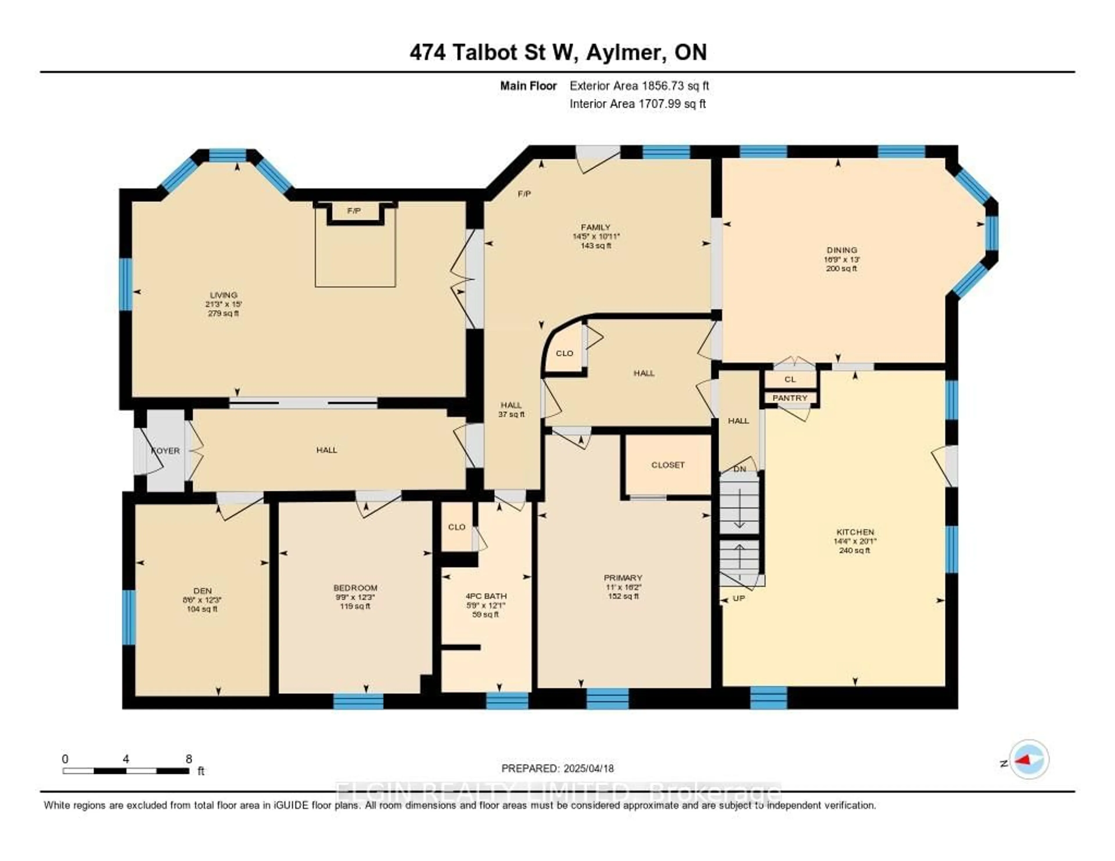 Floor plan for 474 Talbot St, Aylmer Ontario N5H 1L1