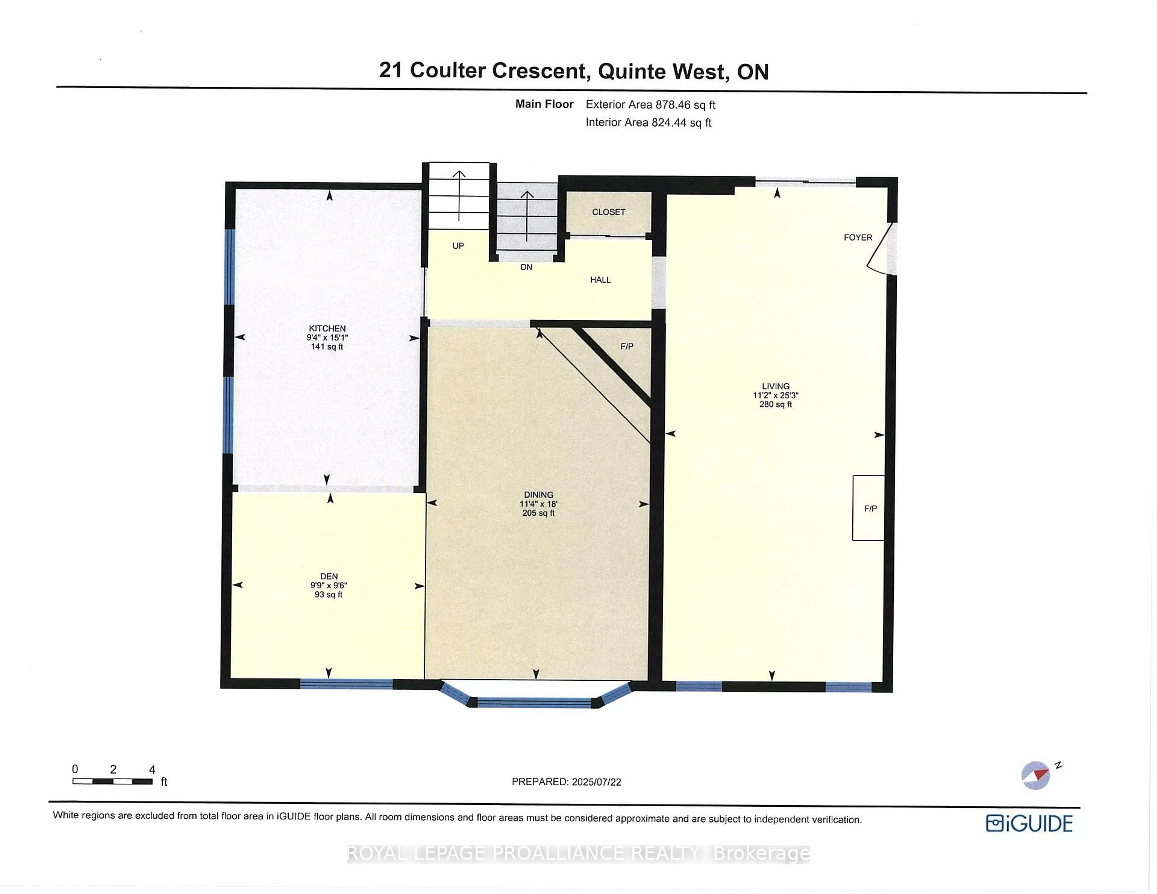 Floor plan for 21 Coulter Cres, Quinte West Ontario K8V 3E9