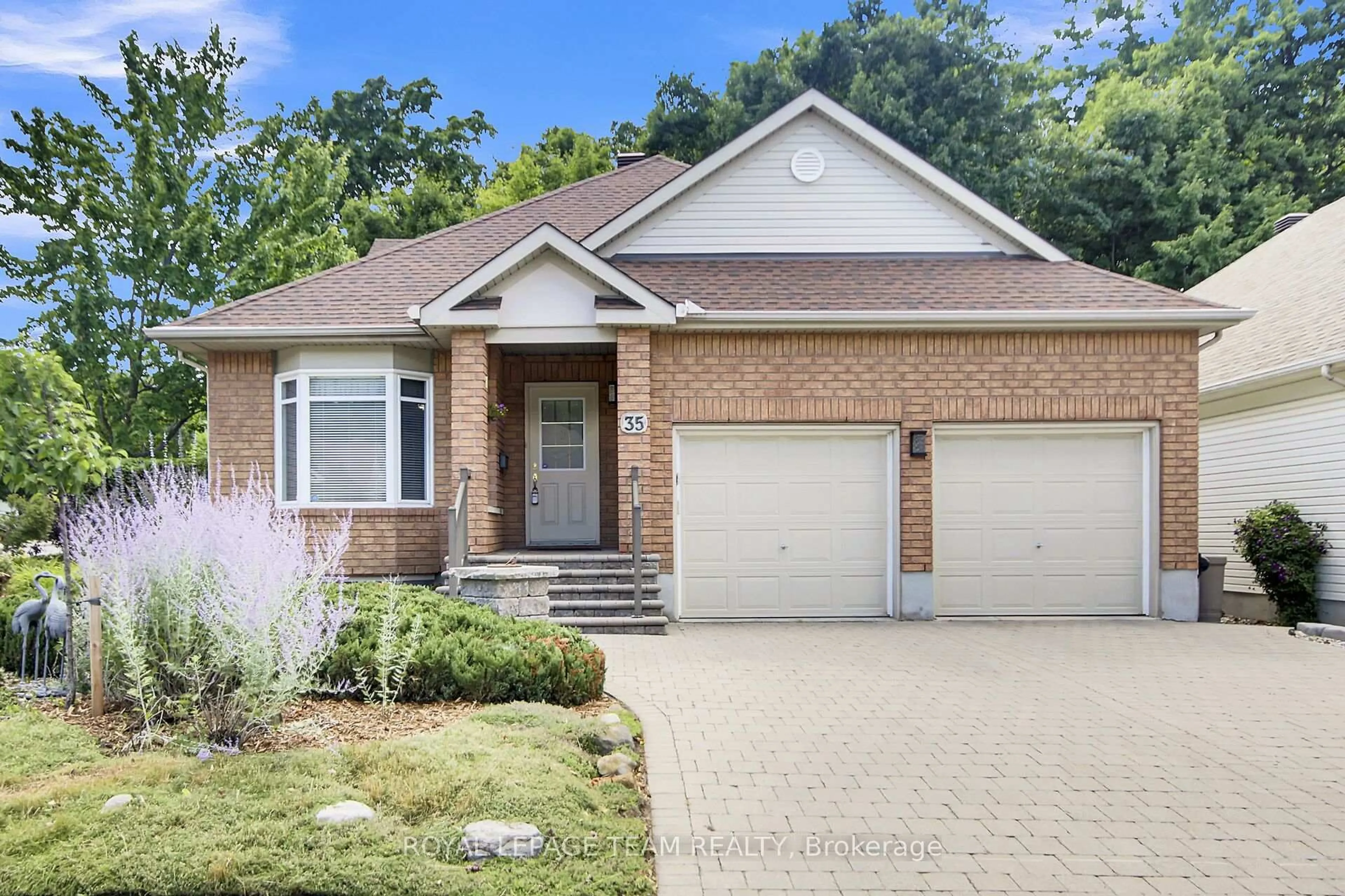 Home with brick exterior material, street for 35 Fieldcrest Ave, Ottawa Ontario K2J 4Y8