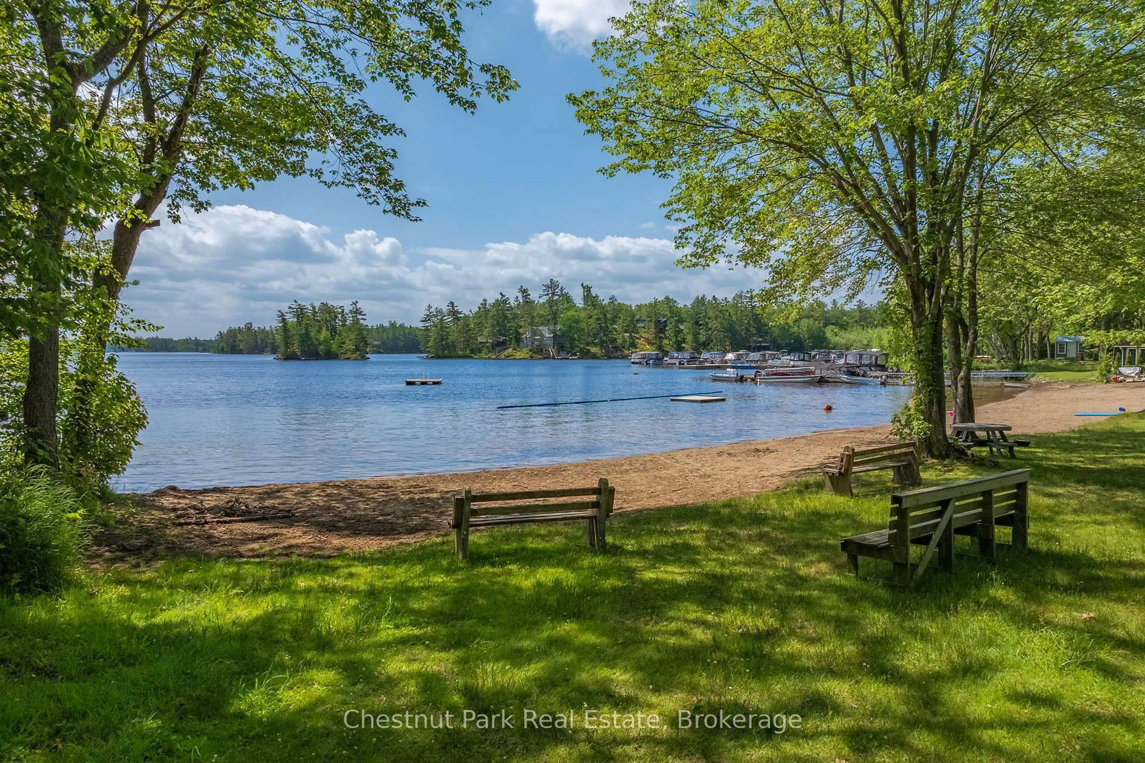 Patio, water/lake/river/ocean view for 1185 North Kahshe Lake Rd #2, Gravenhurst Ontario P0E 1G0