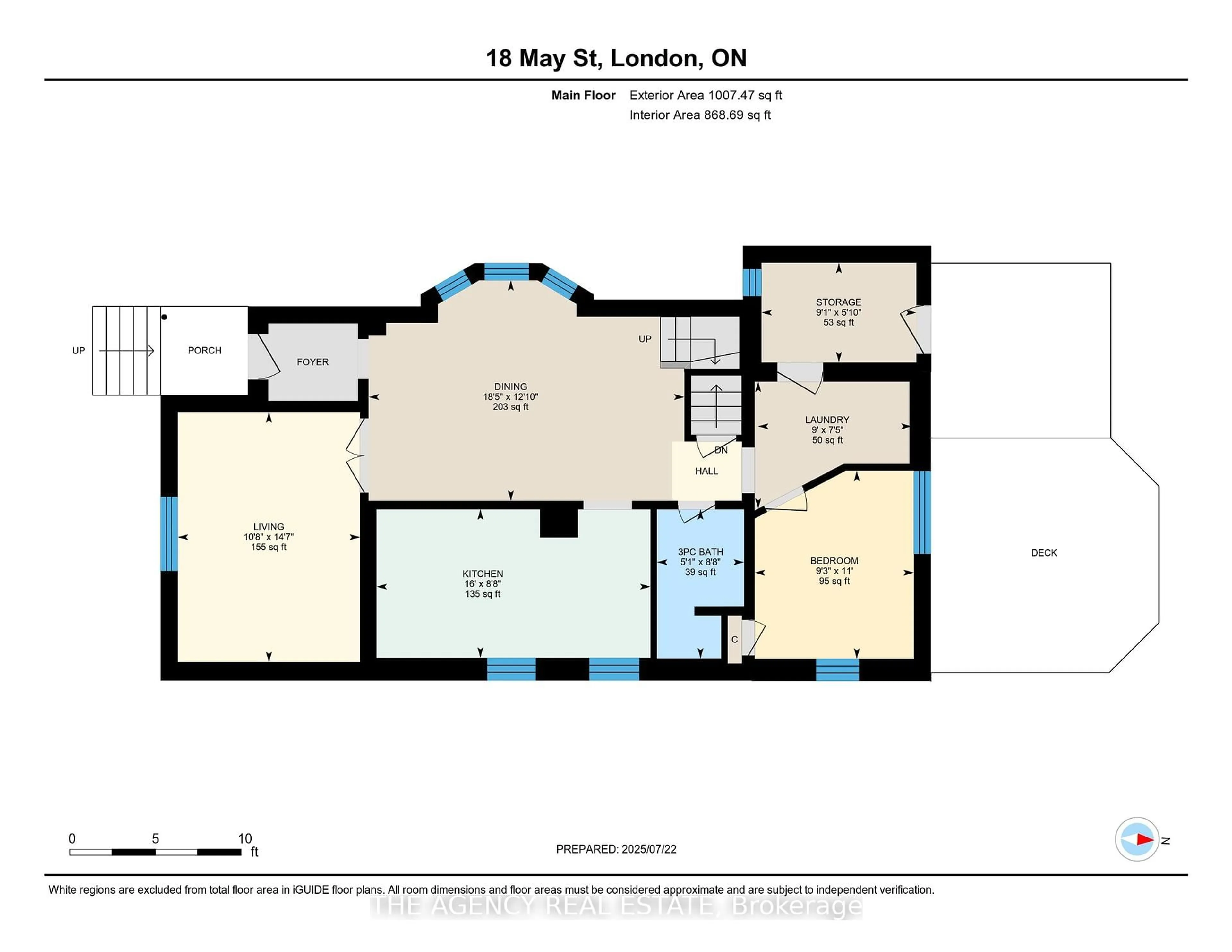 Floor plan for 18 May St, London East Ontario N5Z 1C5