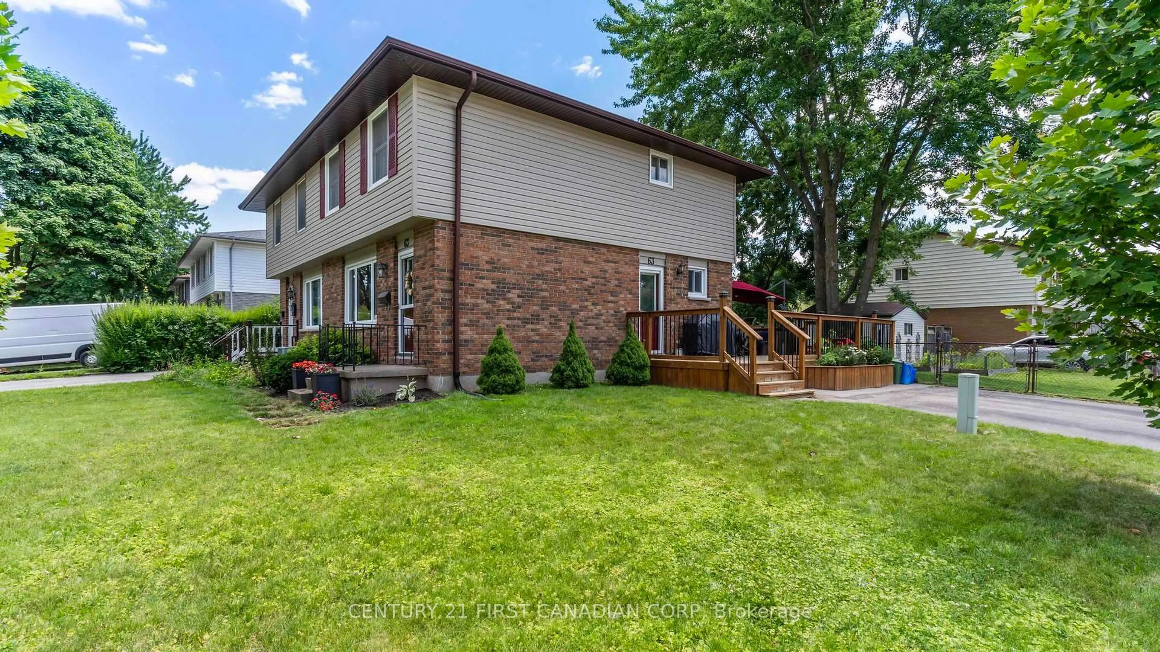 Home with brick exterior material, street for 63 Augusta Cres, London South Ontario N6E 2C9