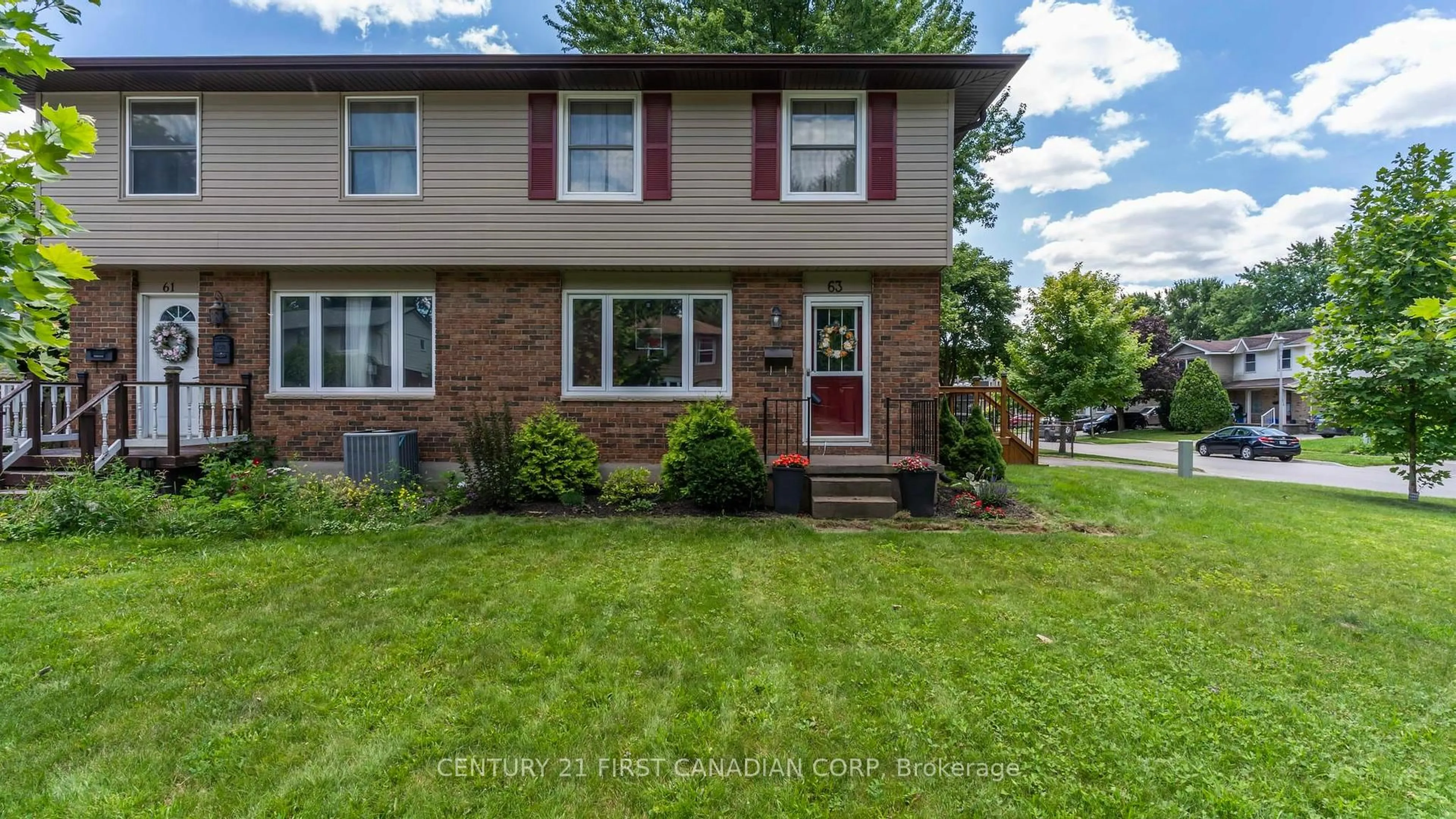 Home with brick exterior material, street for 63 Augusta Cres, London South Ontario N6E 2C9