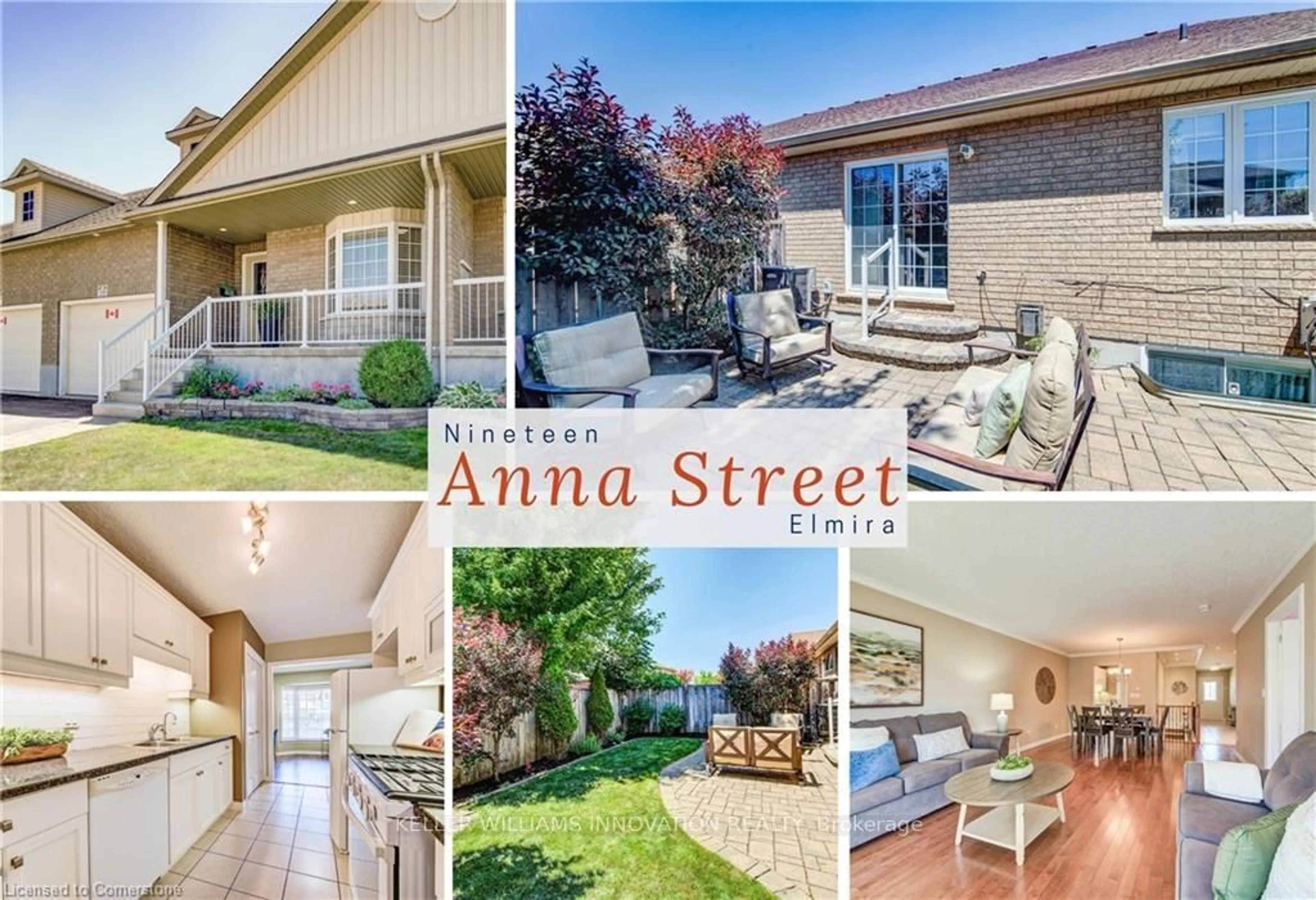 A pic from outside/outdoor area/front of a property/back of a property/a pic from drone, street for 19 Anna St, Woolwich Ontario N3B 3N6