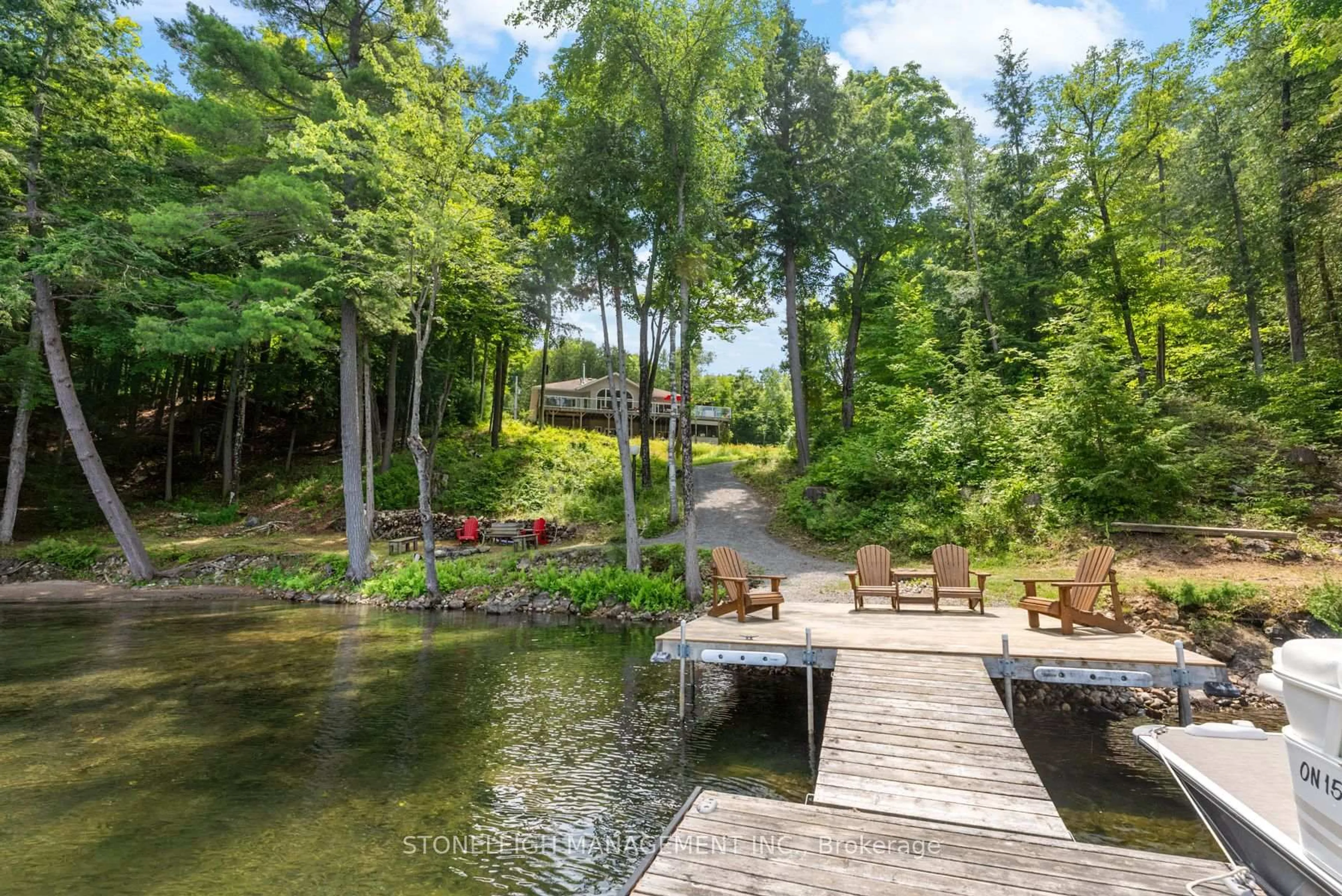Patio, water/lake/river/ocean view for 15 2nd Heaven Lane, Verona Ontario K0H 2W0