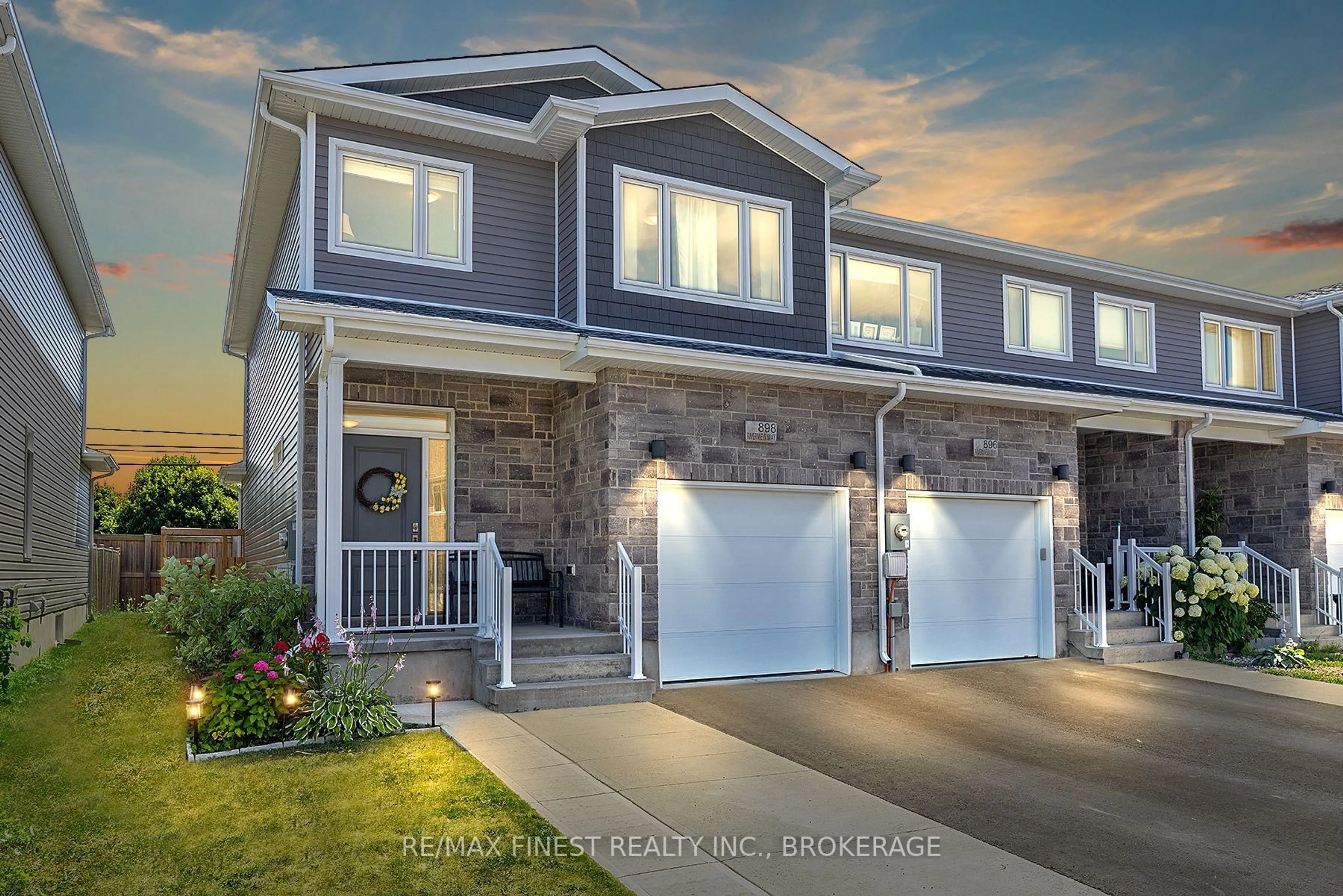 Home with vinyl exterior material, street for 898 Riverview Way, Kingston Ontario K7K 0J2