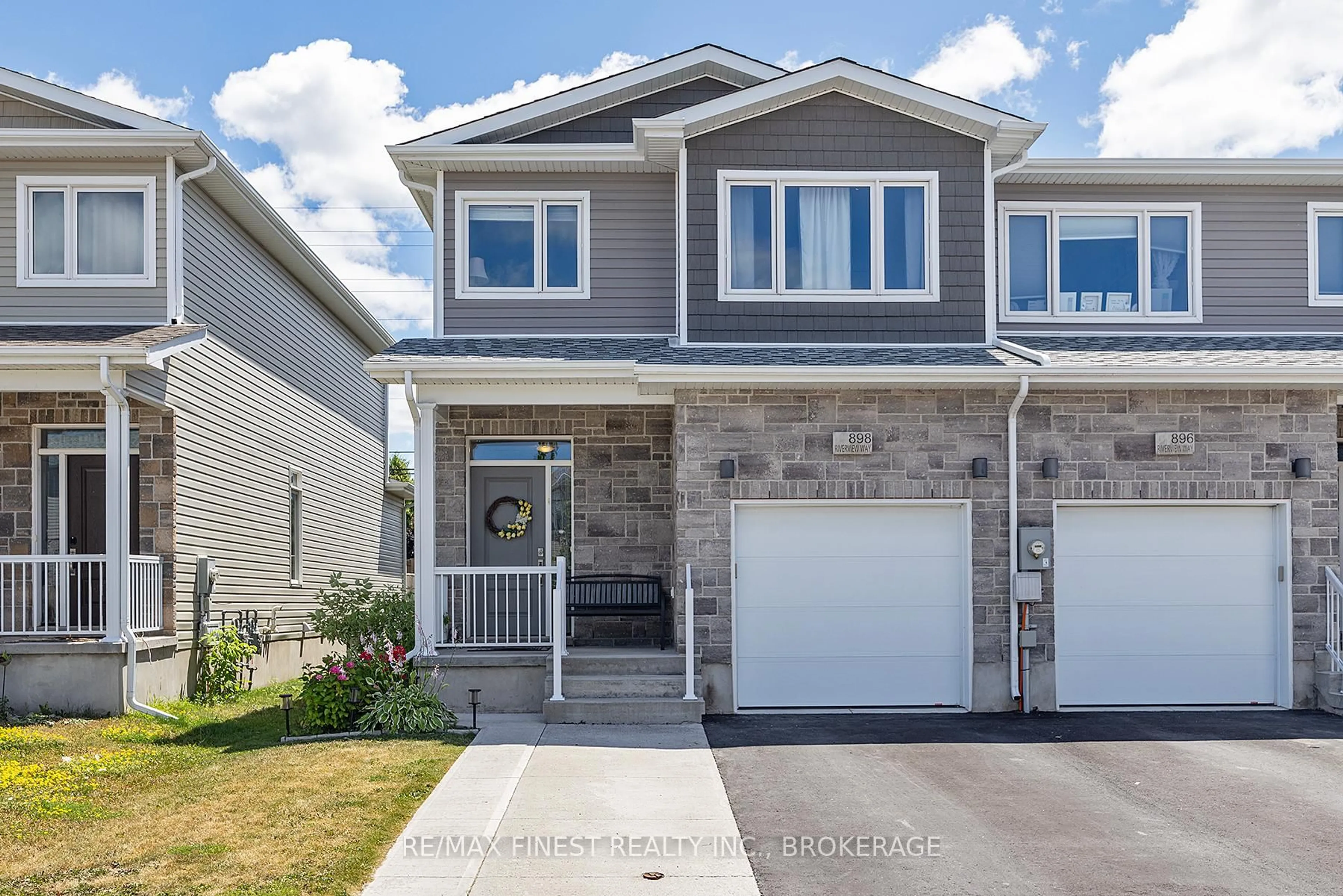 Home with vinyl exterior material, street for 898 Riverview Way, Kingston Ontario K7K 0J2