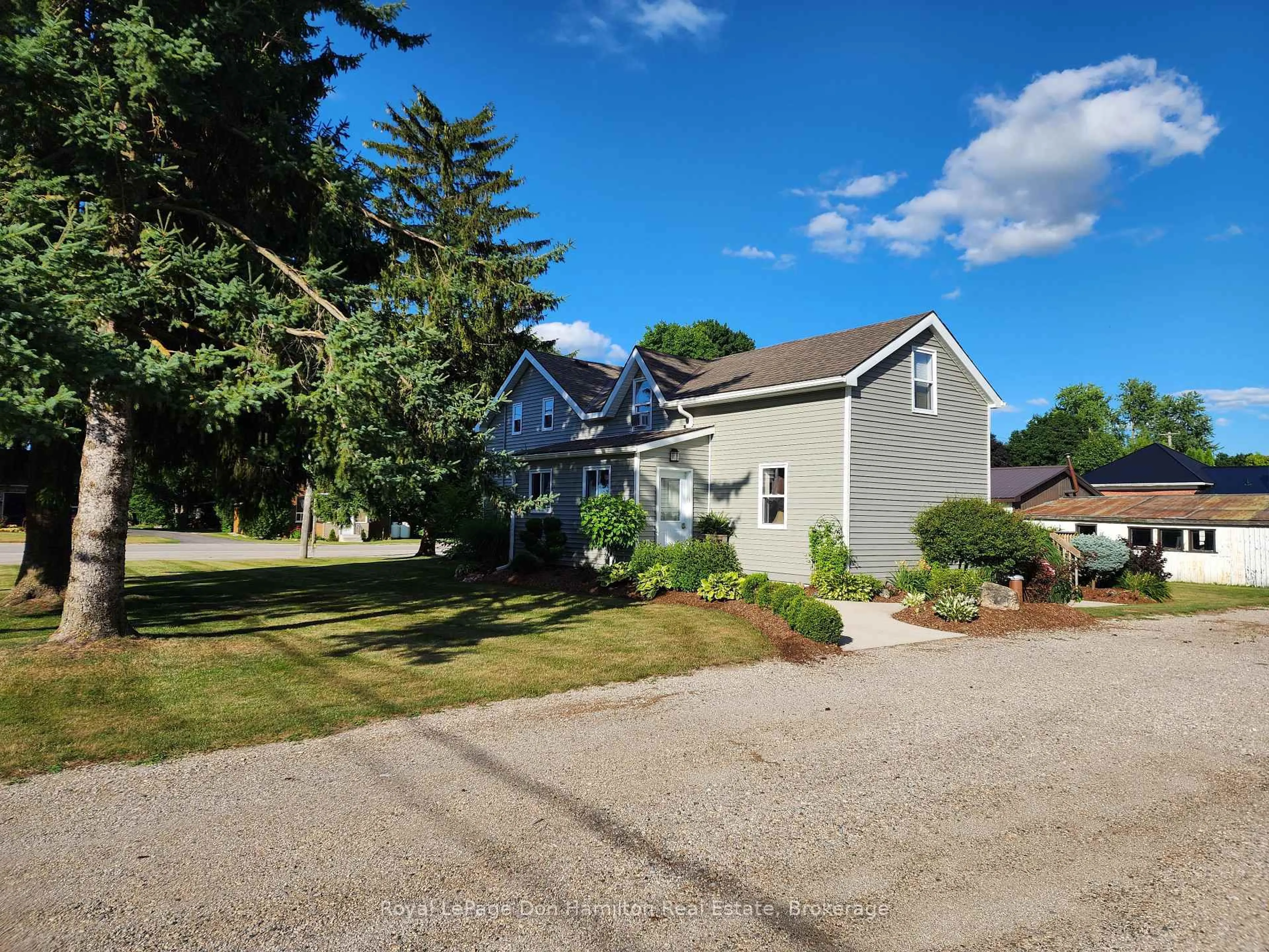 A pic from outside/outdoor area/front of a property/back of a property/a pic from drone, street for 85112 Ethel Line, Huron East Ontario N0G 1T0