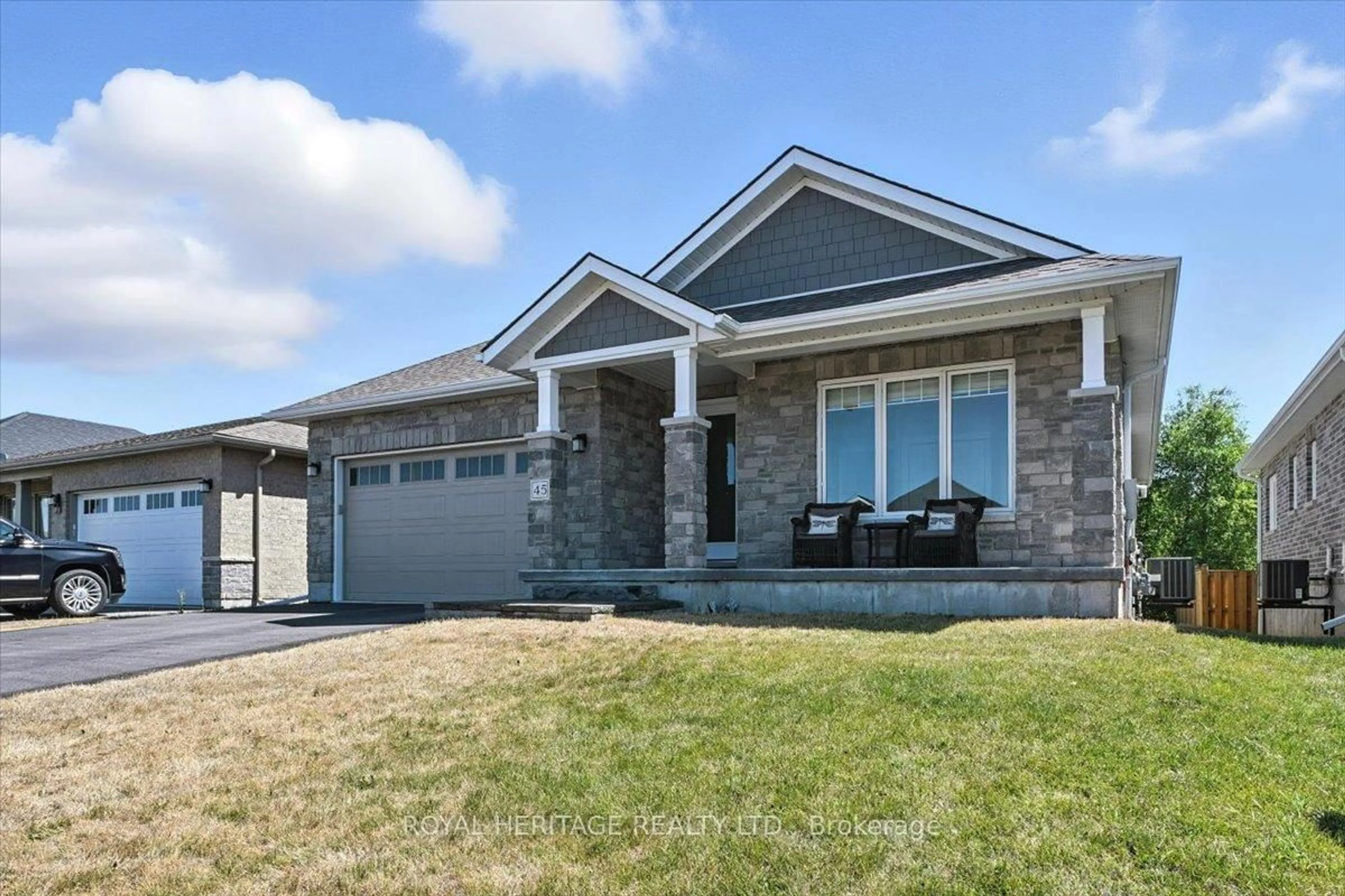 Home with brick exterior material, street for 45 Mercedes Dr, Belleville Ontario K8N 0B7