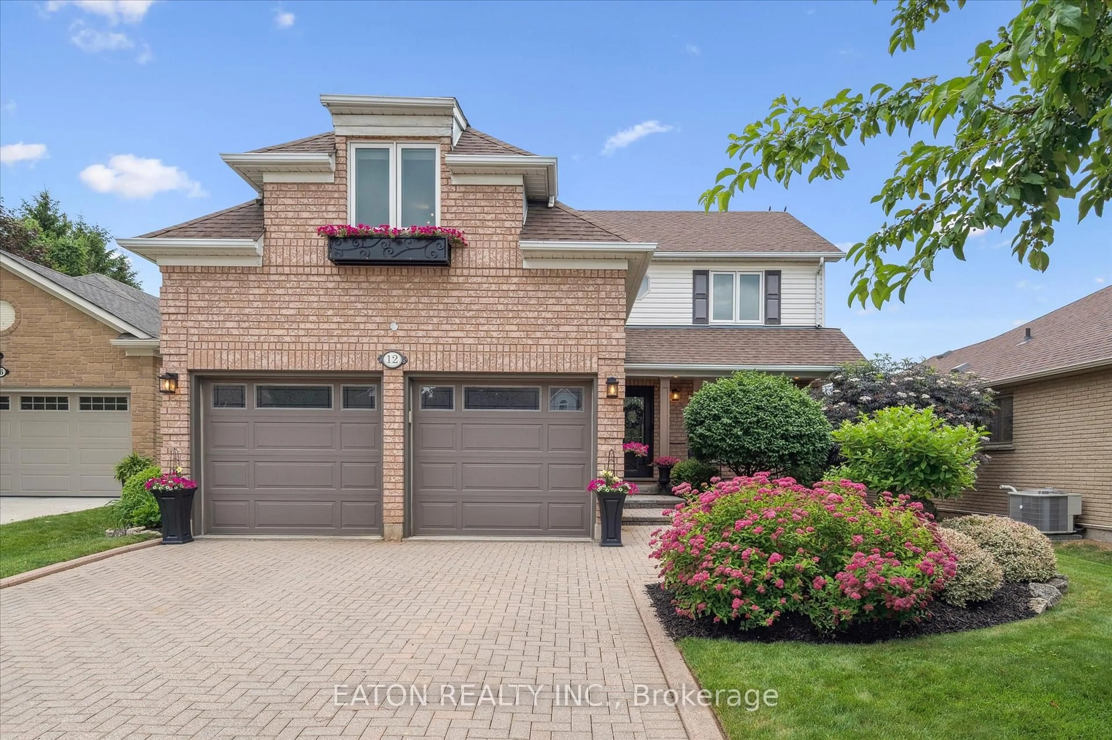 Home with brick exterior material, street for 12 Sullivan Crt, Cambridge Ontario N1S 5A4