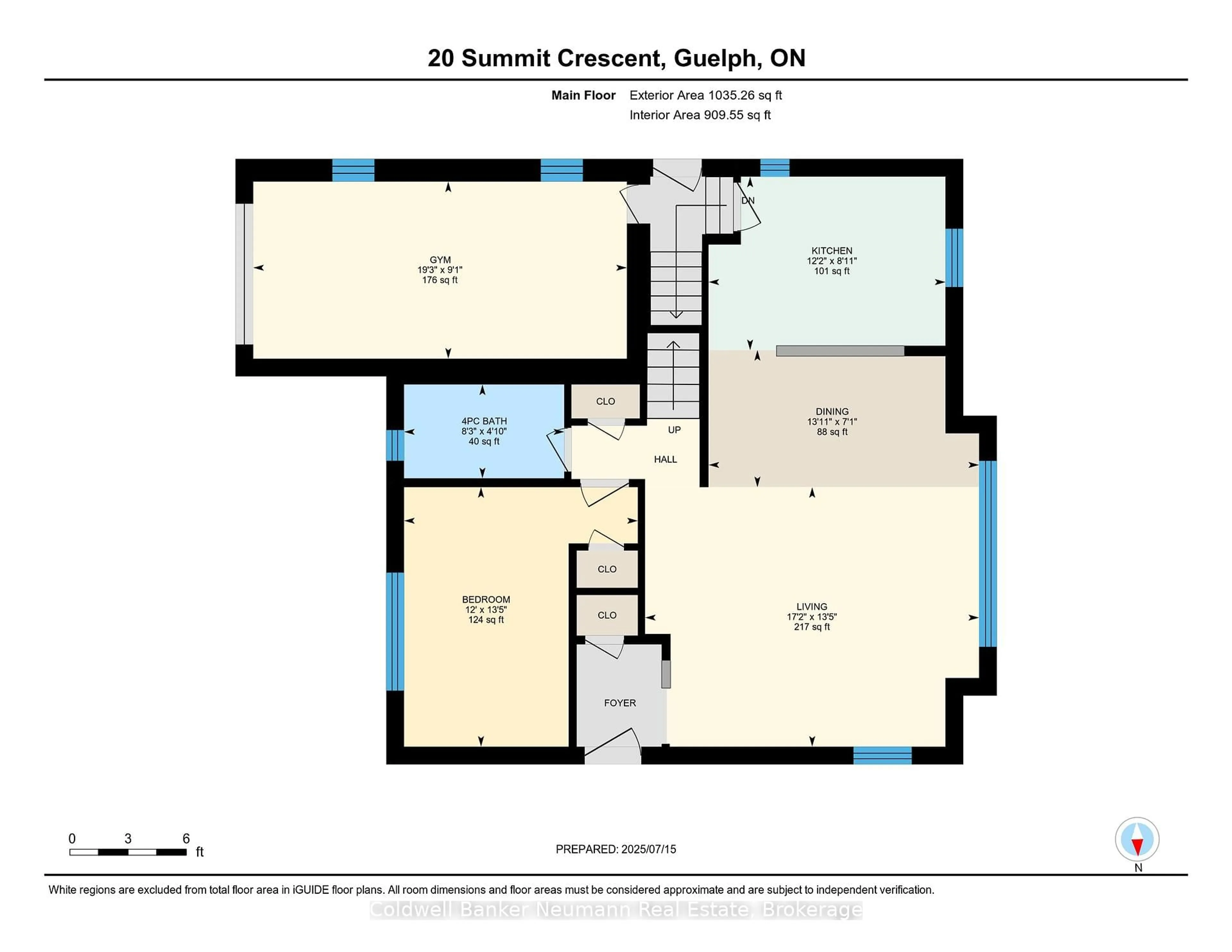 Floor plan for 20 Summit Cres, Guelph Ontario N1H 1S3