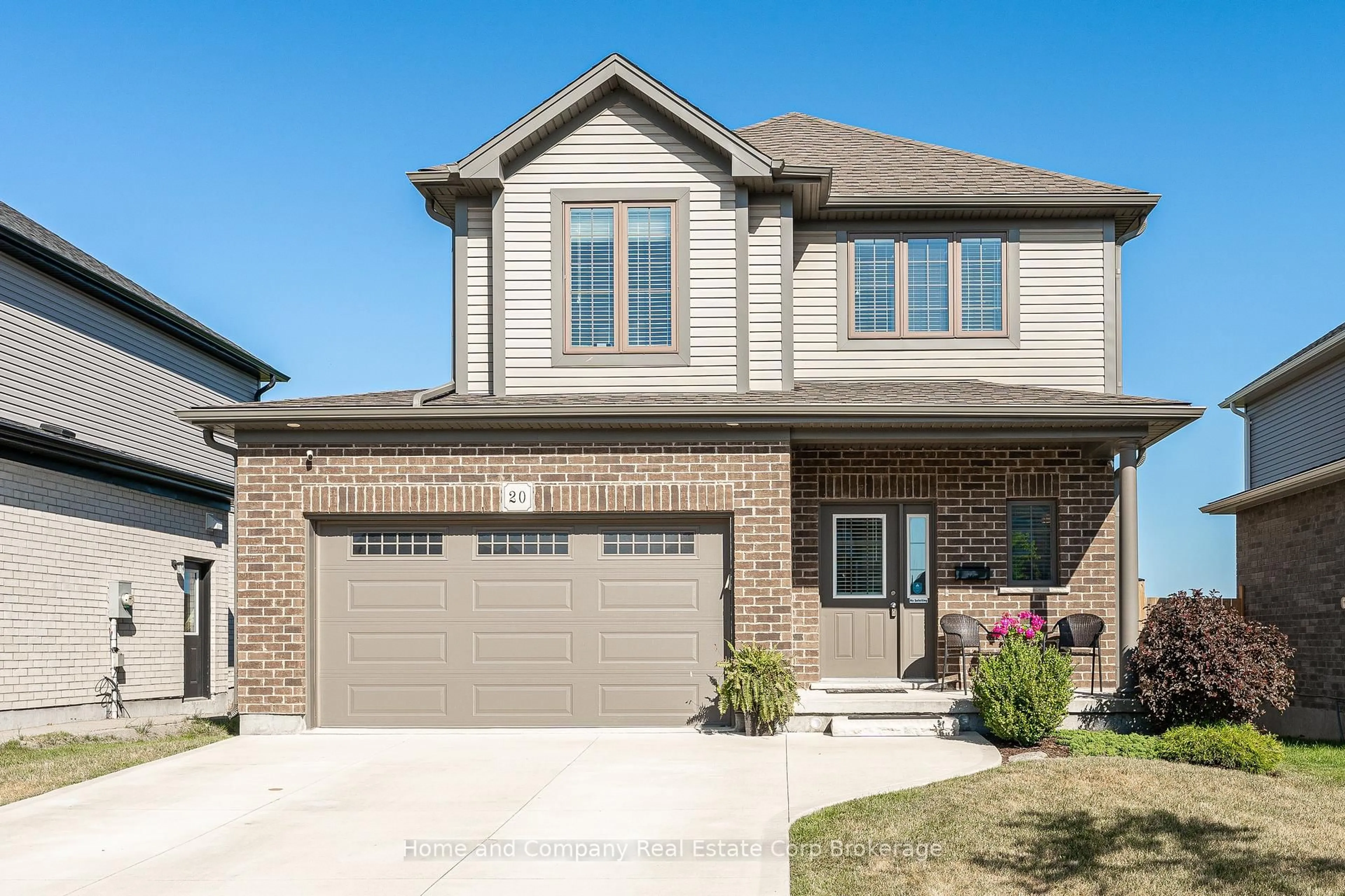 Home with brick exterior material, street for 20 Ahrens Dr, Stratford Ontario N5A 0E9