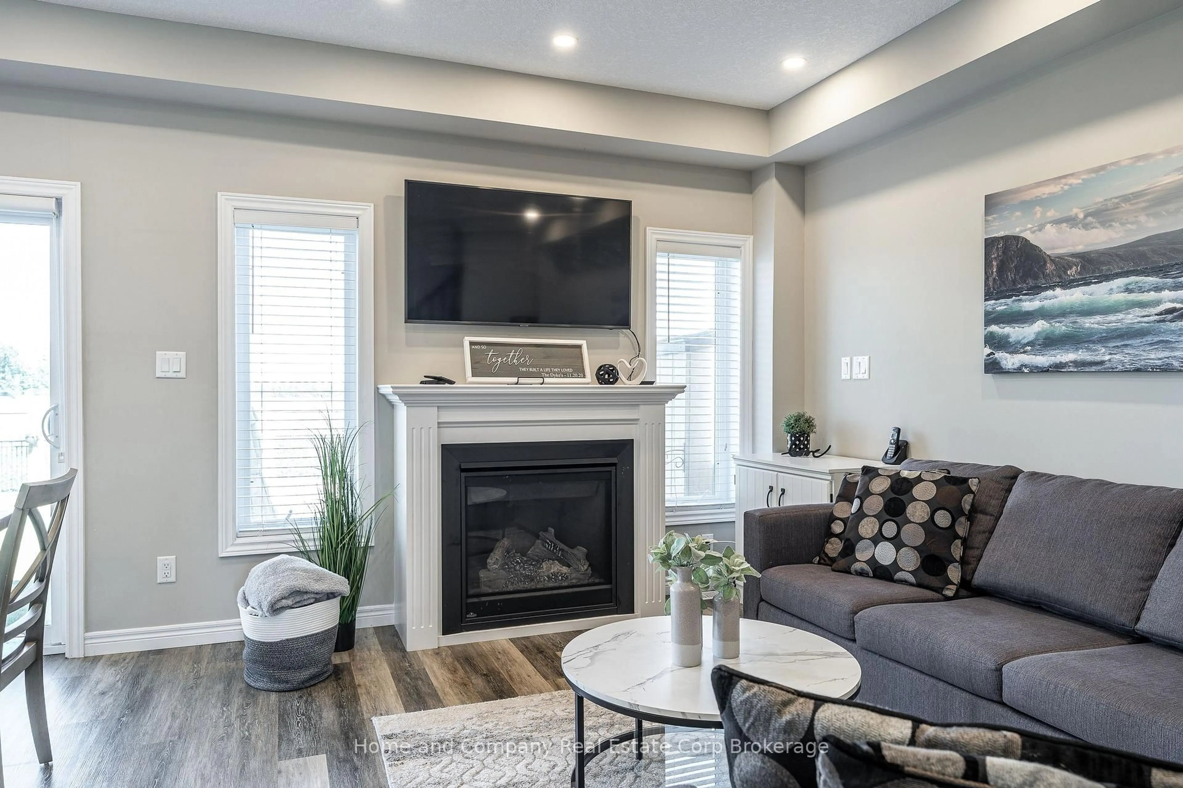 Living room with furniture, unknown for 20 Ahrens Dr, Stratford Ontario N5A 0E9