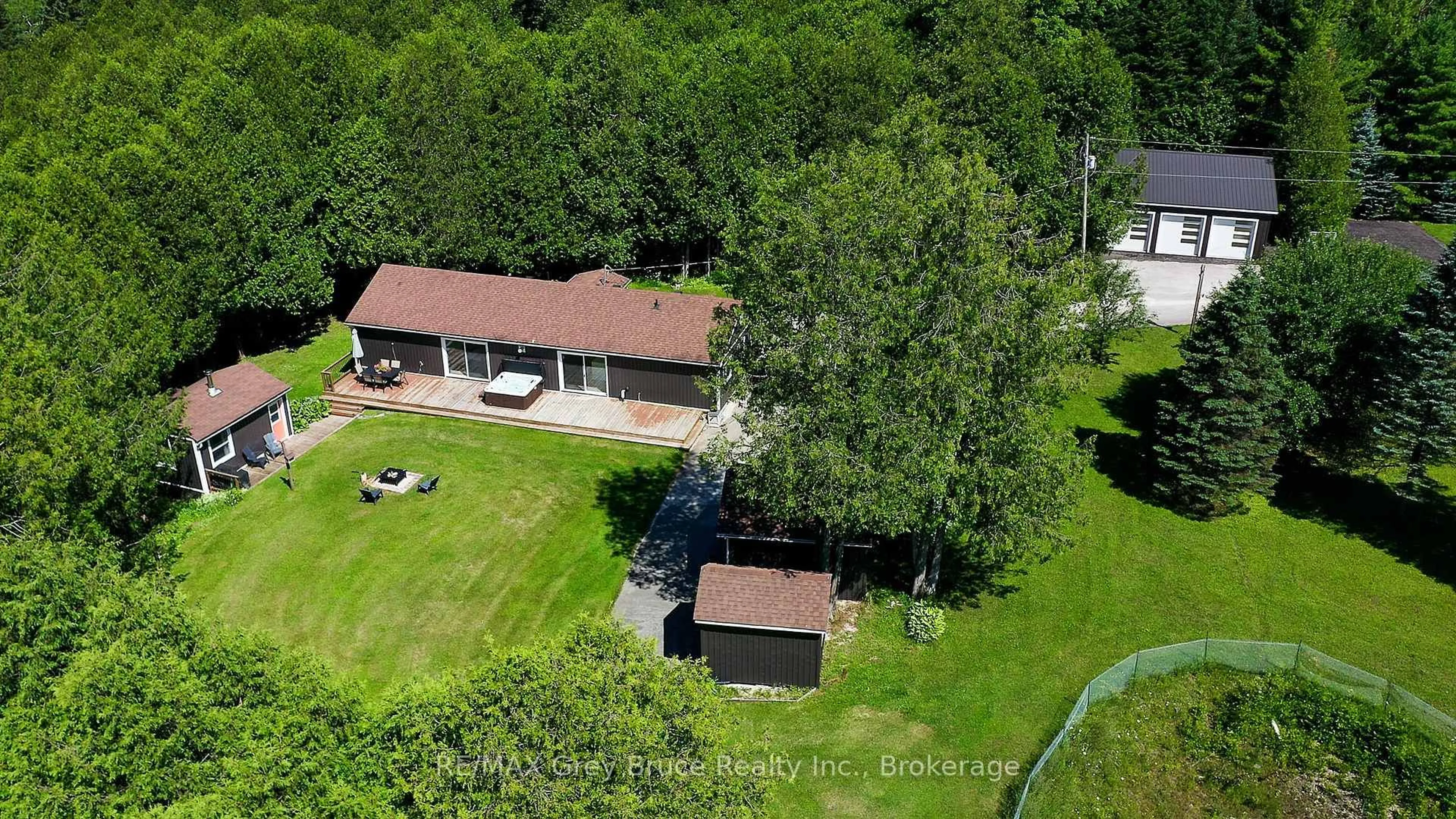 A pic from outside/outdoor area/front of a property/back of a property/a pic from drone, unknown for 495204 Traverston Rd, West Grey Ontario N0C 1H0