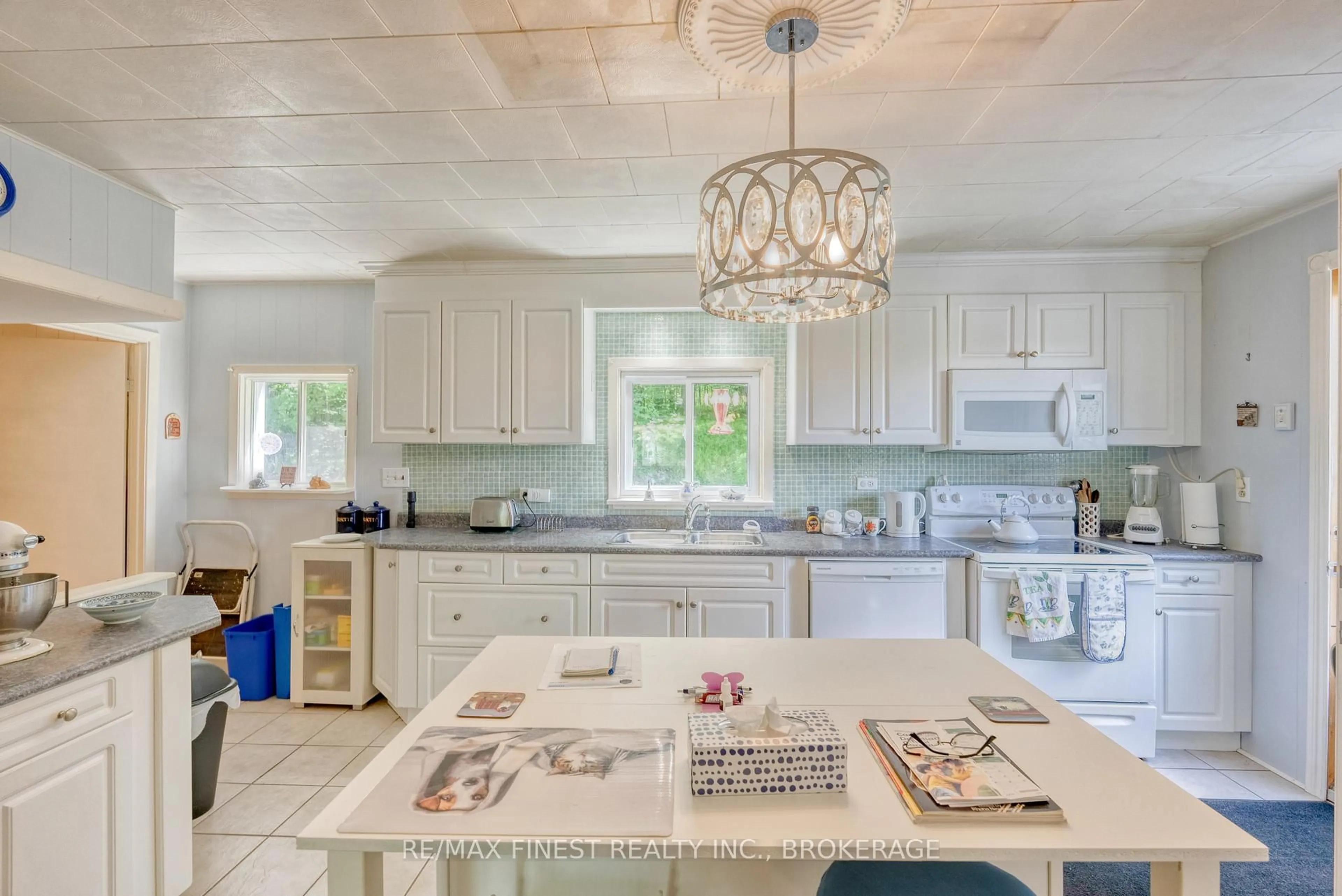 Open concept kitchen, ceramic/tile floor for 13698 Road 38, Sharbot Lake Ontario K0H 2P0