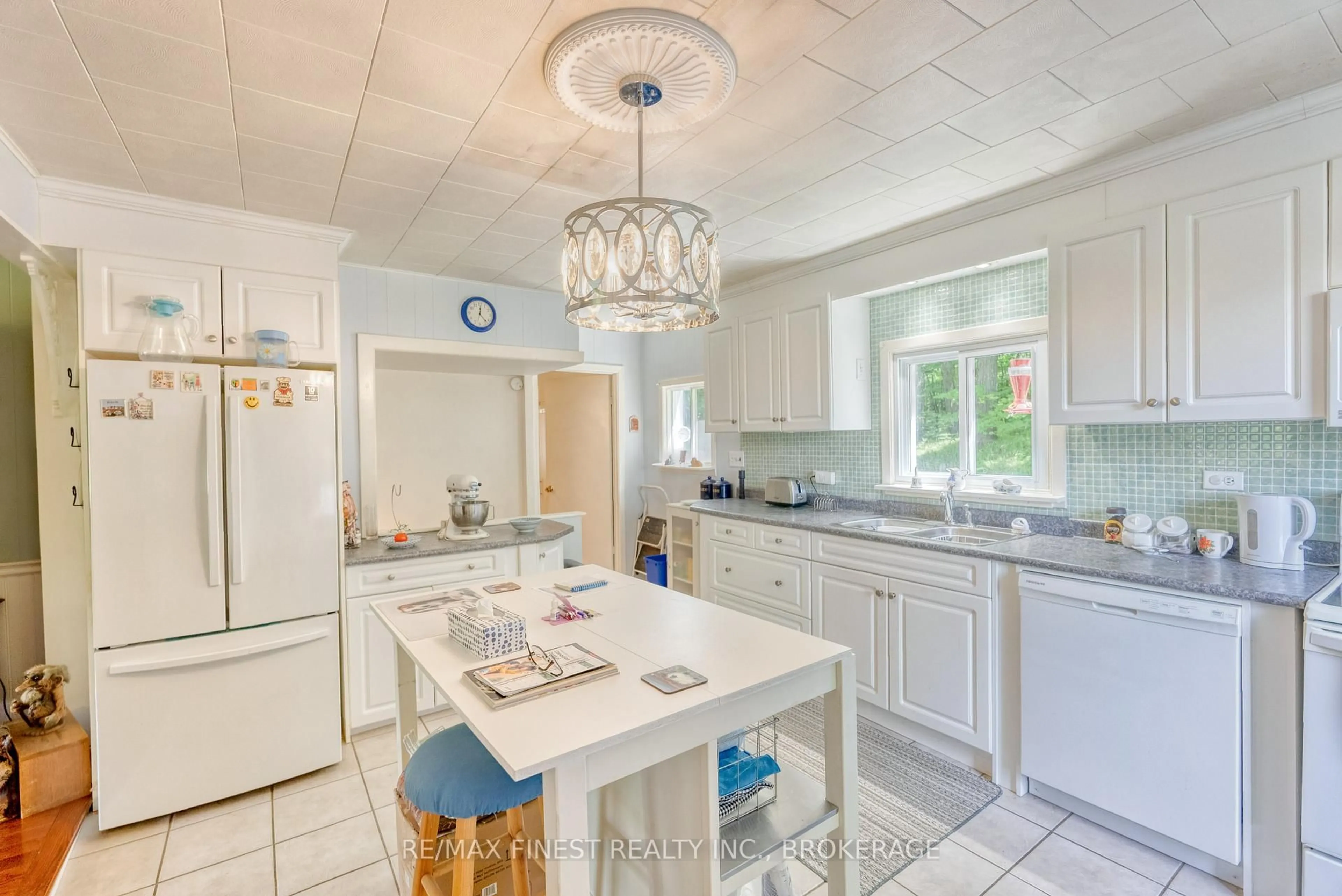 Open concept kitchen, ceramic/tile floor for 13698 Road 38, Sharbot Lake Ontario K0H 2P0