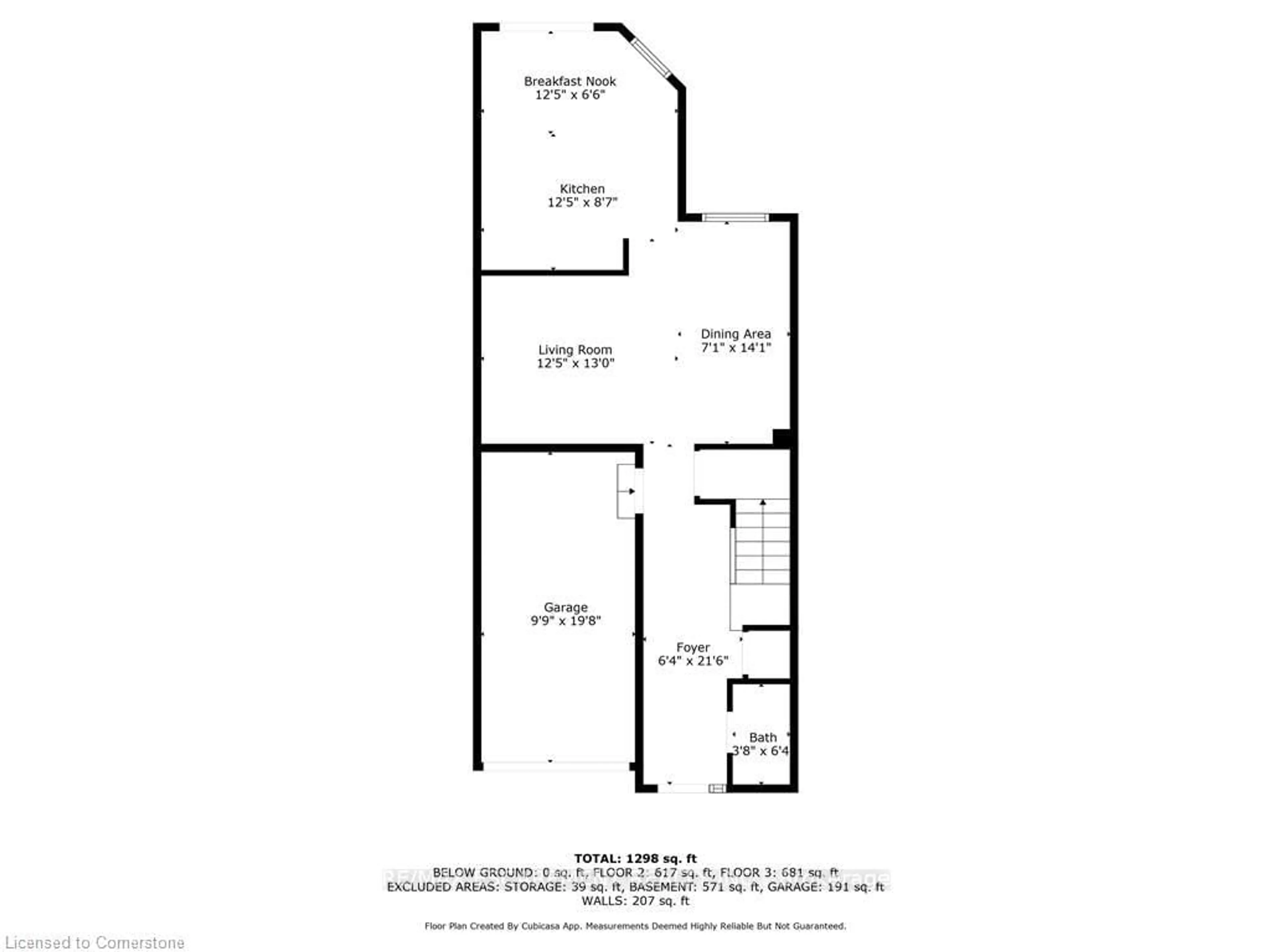 Floor plan for 565 Rymal Rd #6, Hamilton Ontario L8W 3Y2