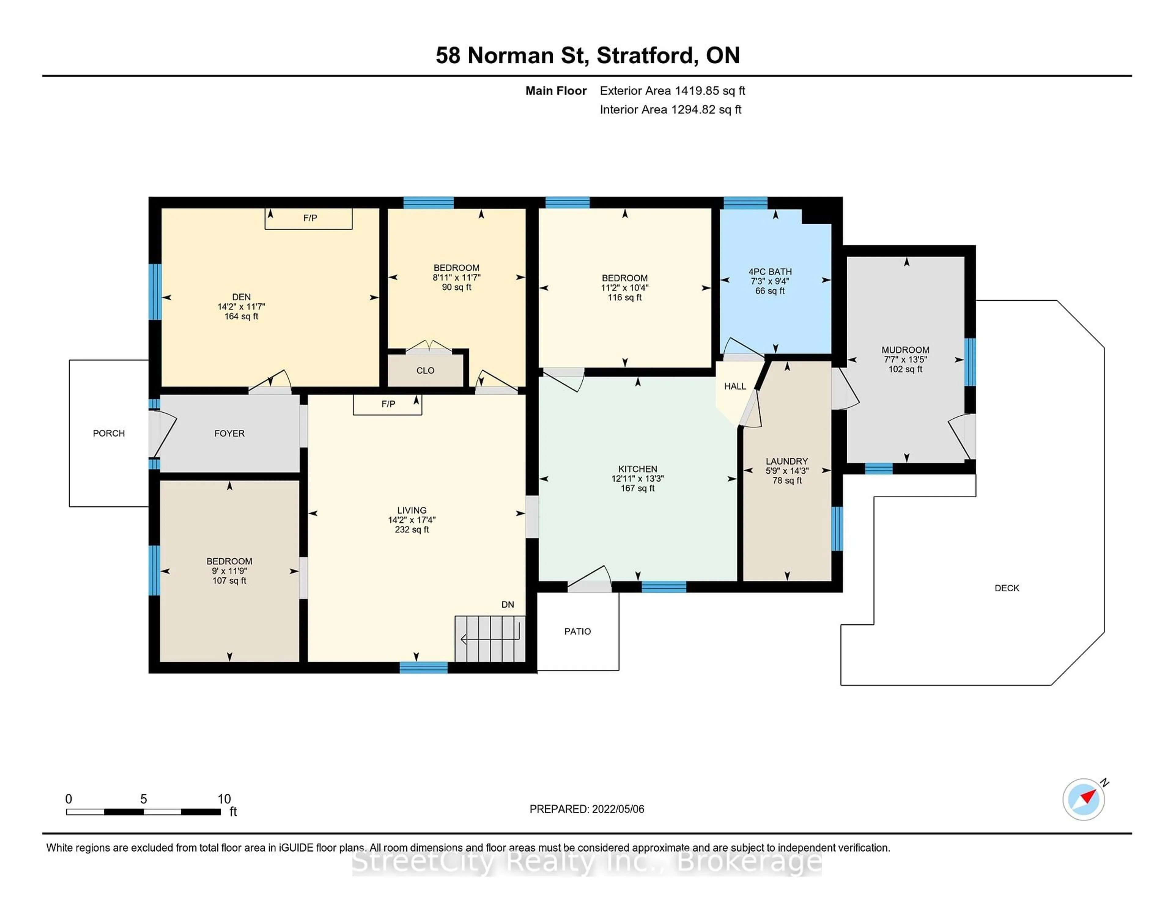 Floor plan for 58 Norman St, Stratford Ontario N5A 5R7