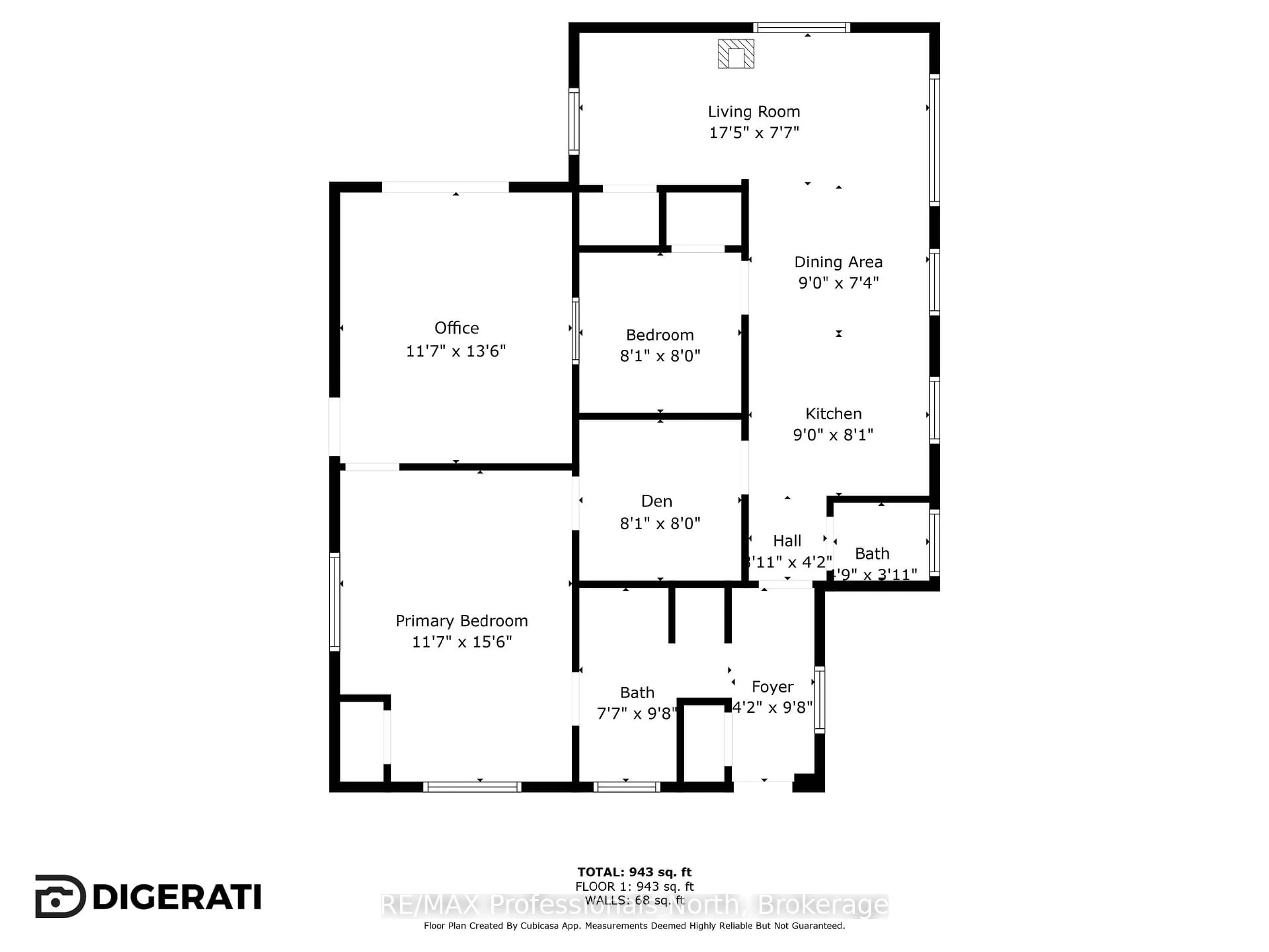 Floor plan for 1073 Ward Lane, Bracebridge Ontario P1L 1X1
