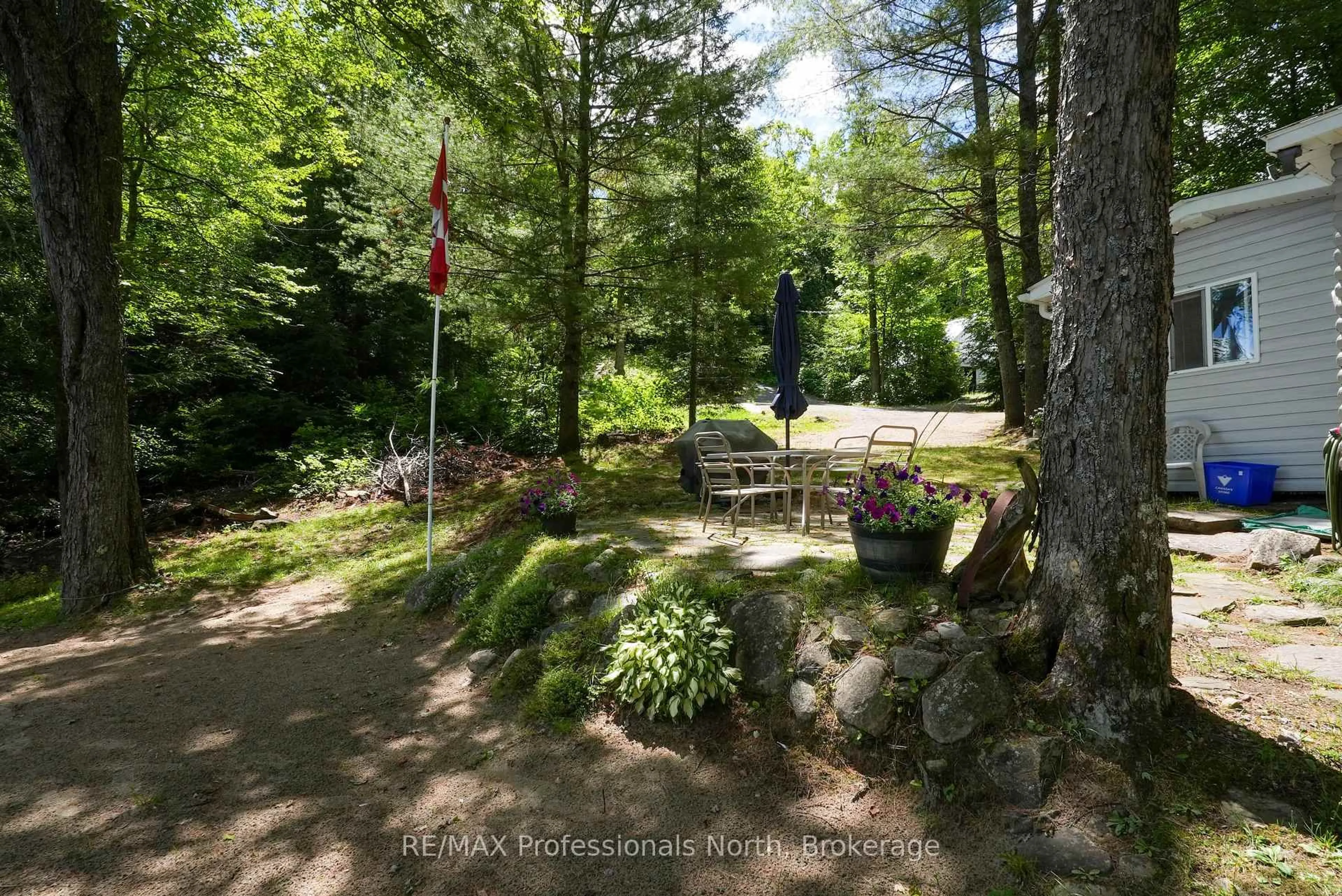 Patio, forest/trees view for 1073 Ward Lane, Bracebridge Ontario P1L 1X1
