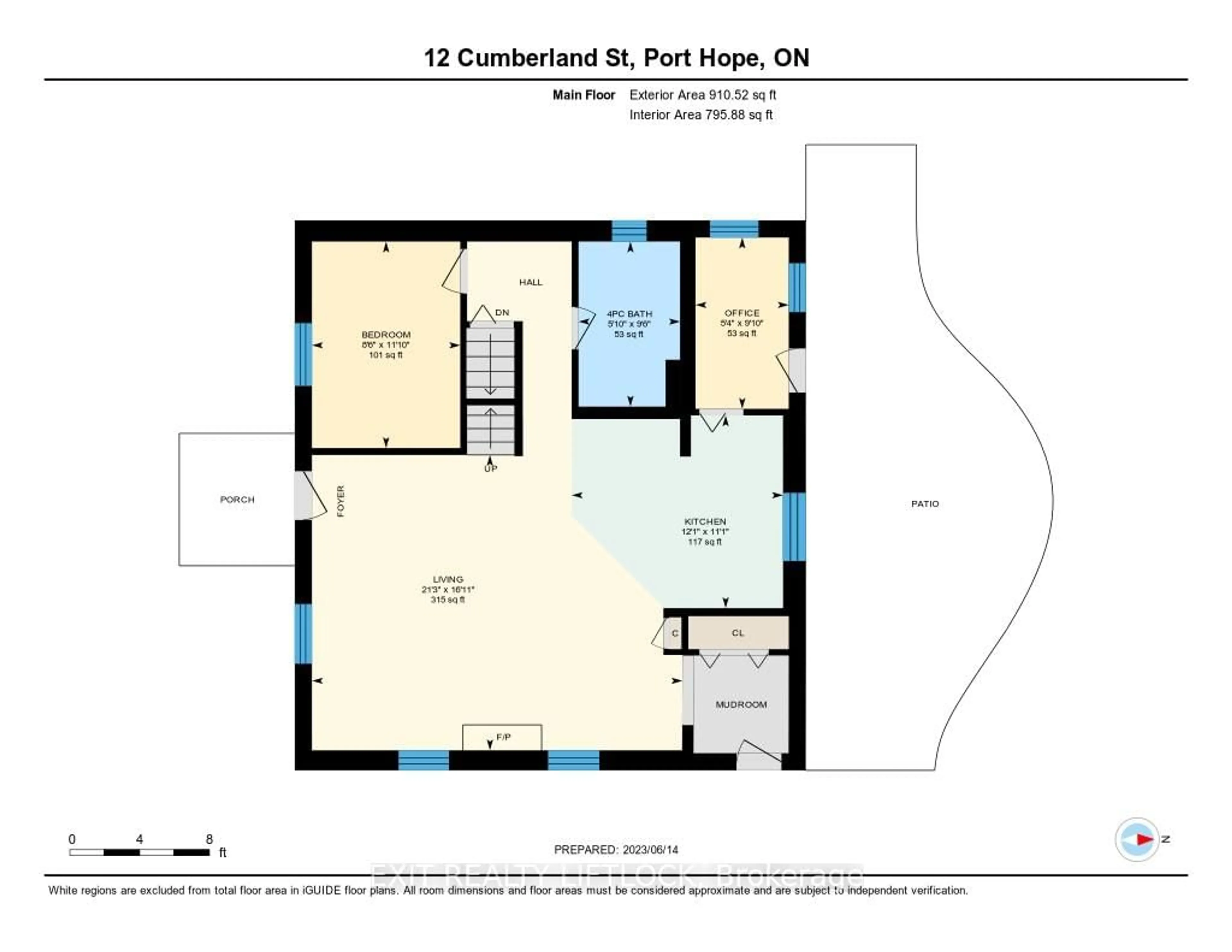 Floor plan for 12 Cumberland St, Port Hope Ontario L1A 1Z5