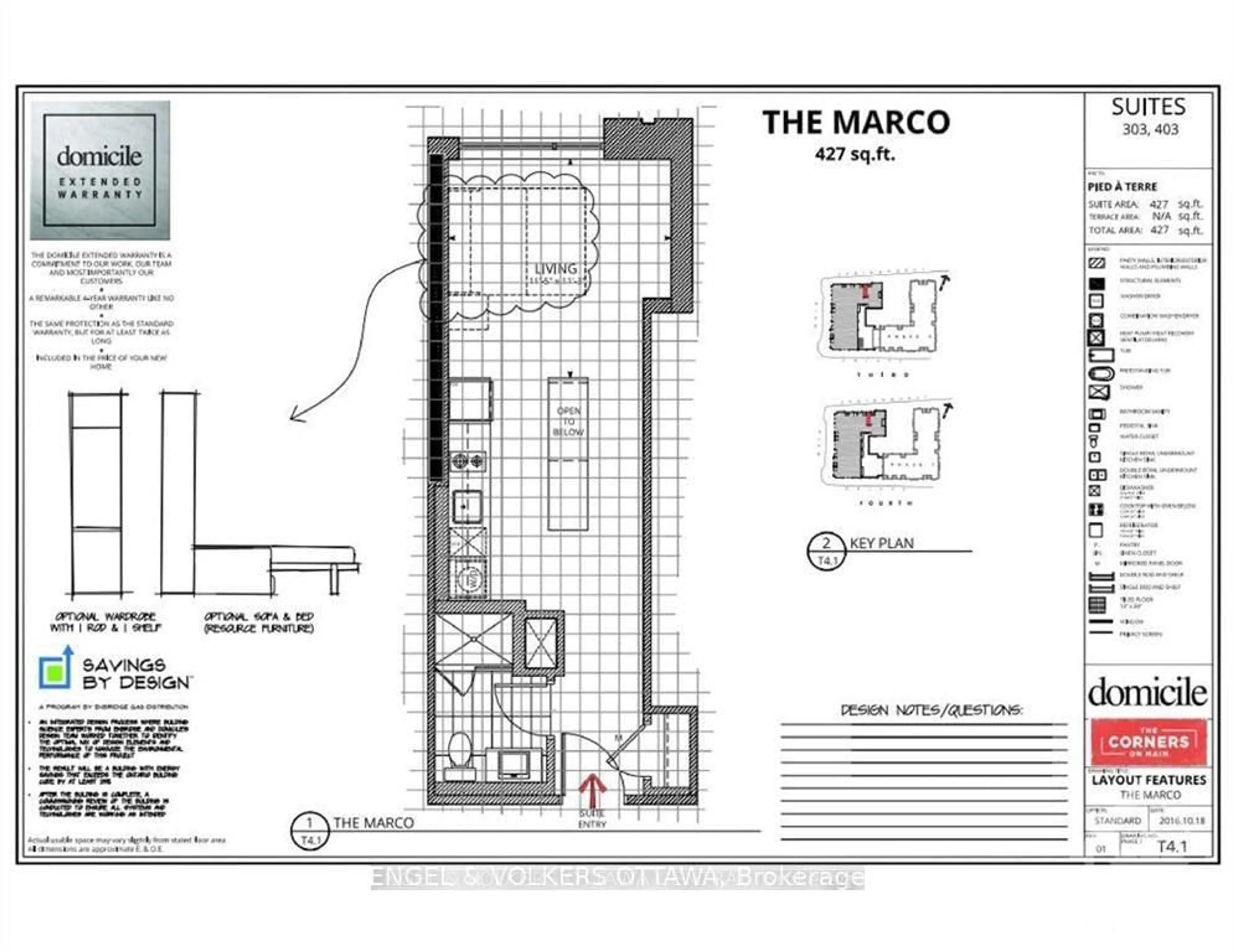 Floor plan for 60 Springhurst Ave #303, Ottawa Ontario K1S 5V7