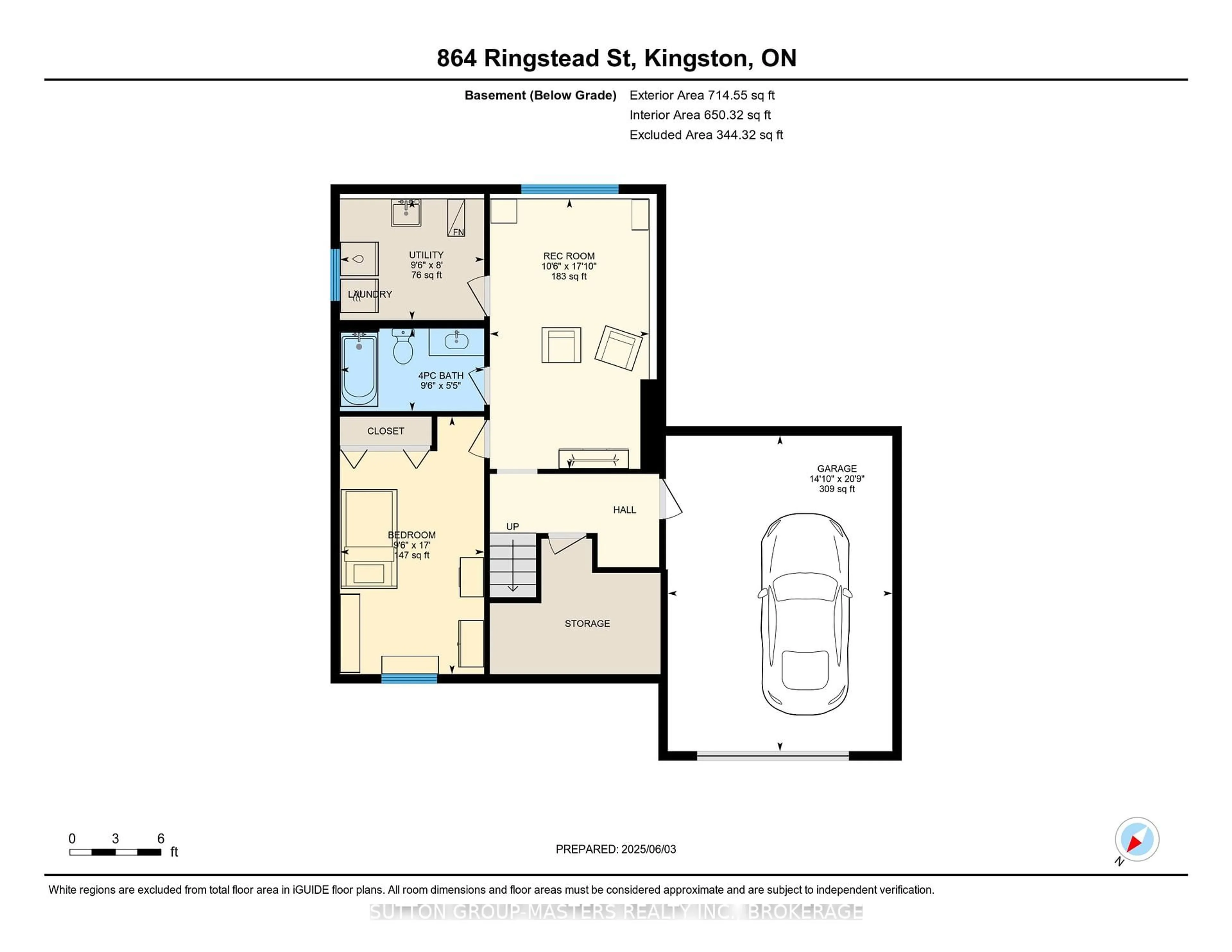 Floor plan for 864 Ringstead St, Kingston Ontario K7M 9A3