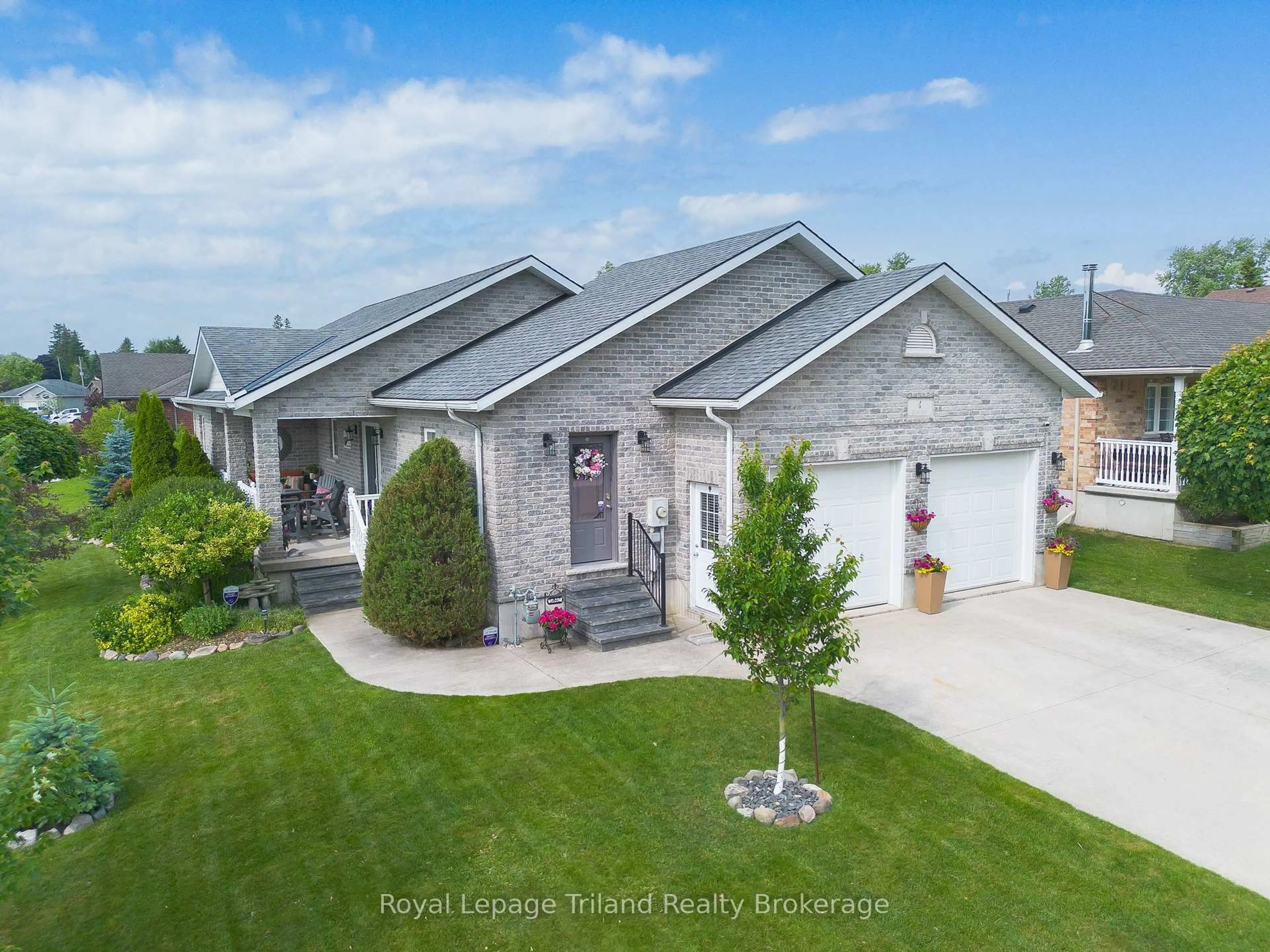 A pic from outside/outdoor area/front of a property/back of a property/a pic from drone, street for 4 Clayton St, West Perth Ontario N0K 1N0