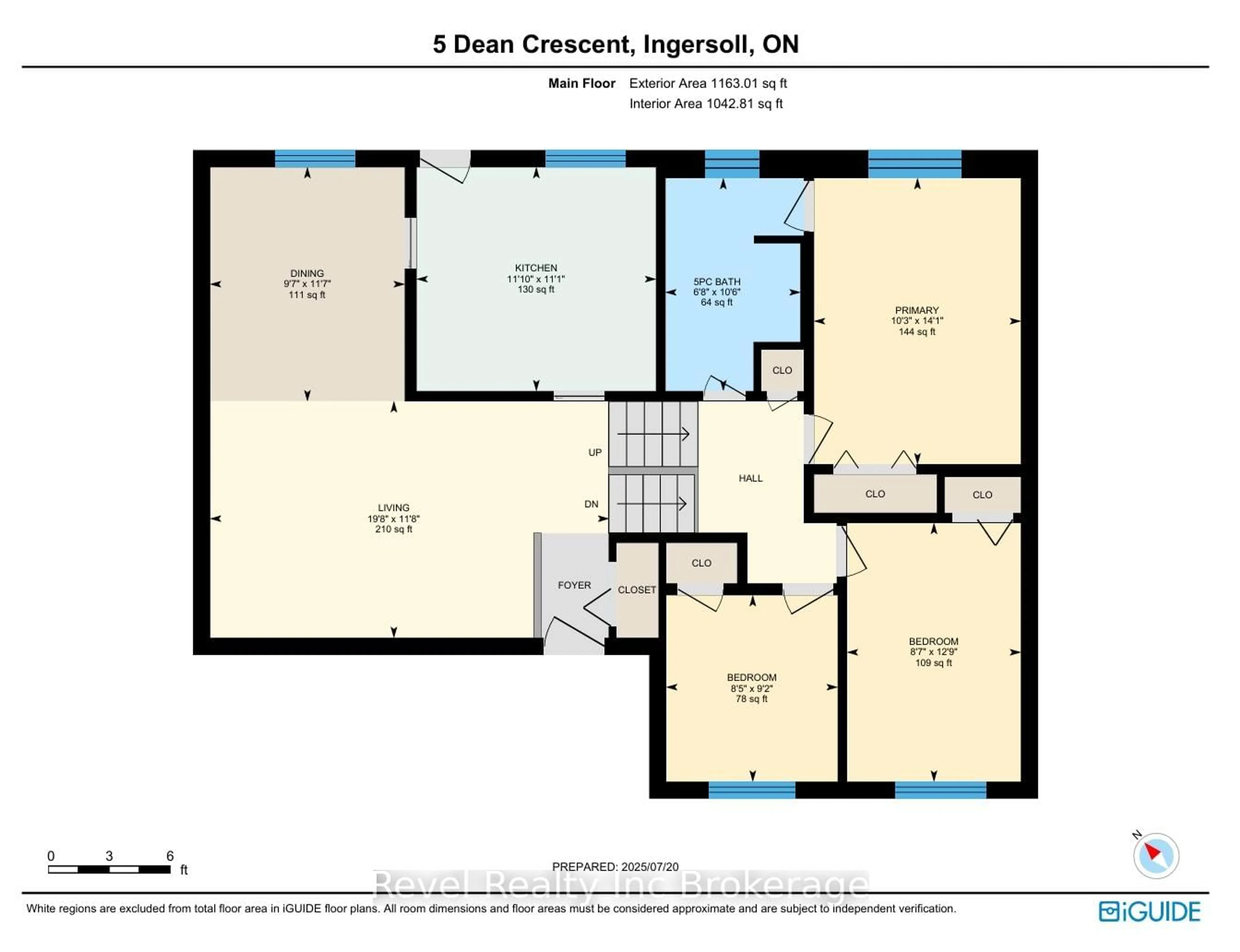 Floor plan for 5 Dean Cres, Ingersoll Ontario N5C 3C1