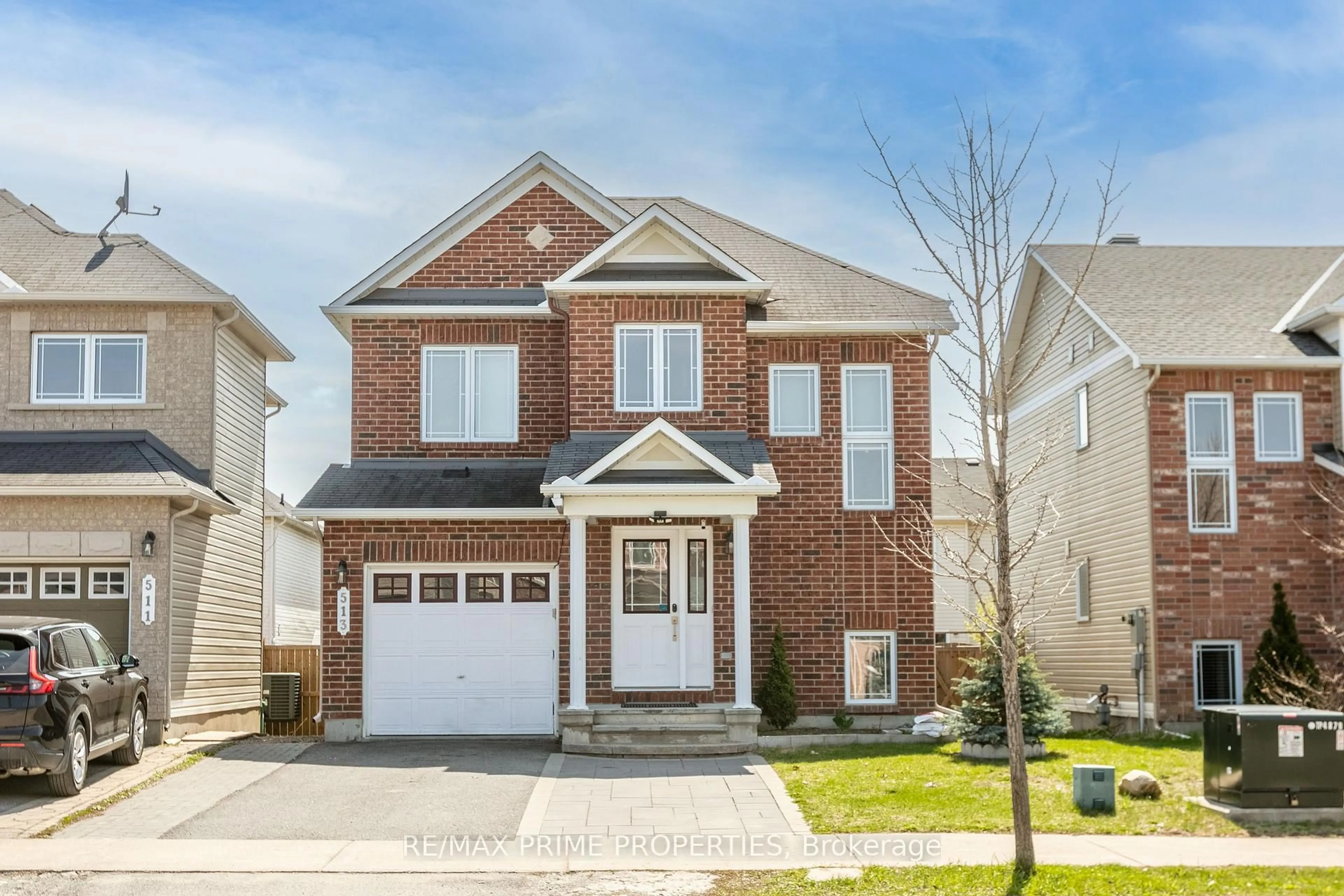 Home with brick exterior material, street for 513 PAUL METIVIER Dr, Ottawa Ontario K2J 0H4