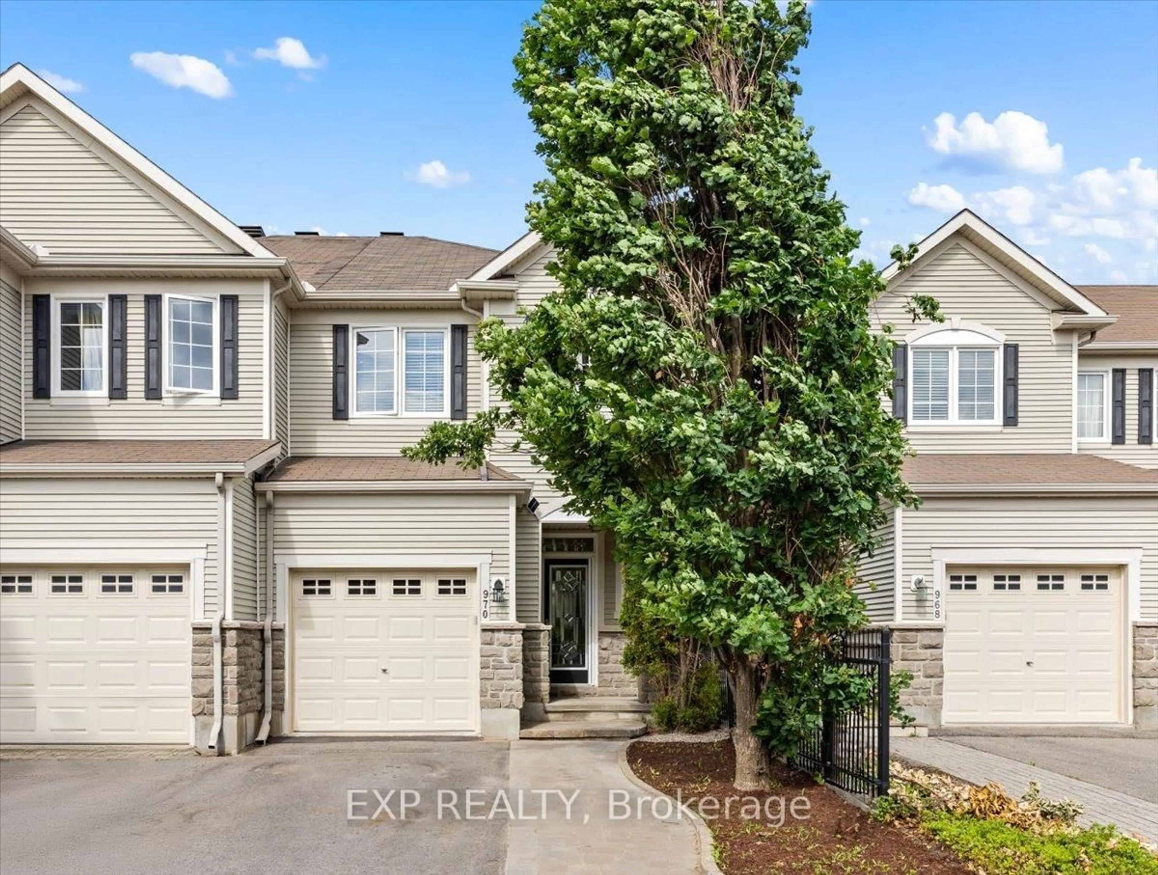 A pic from outside/outdoor area/front of a property/back of a property/a pic from drone, street for 970 Caldermill Private, Ottawa Ontario K2J 0Z7