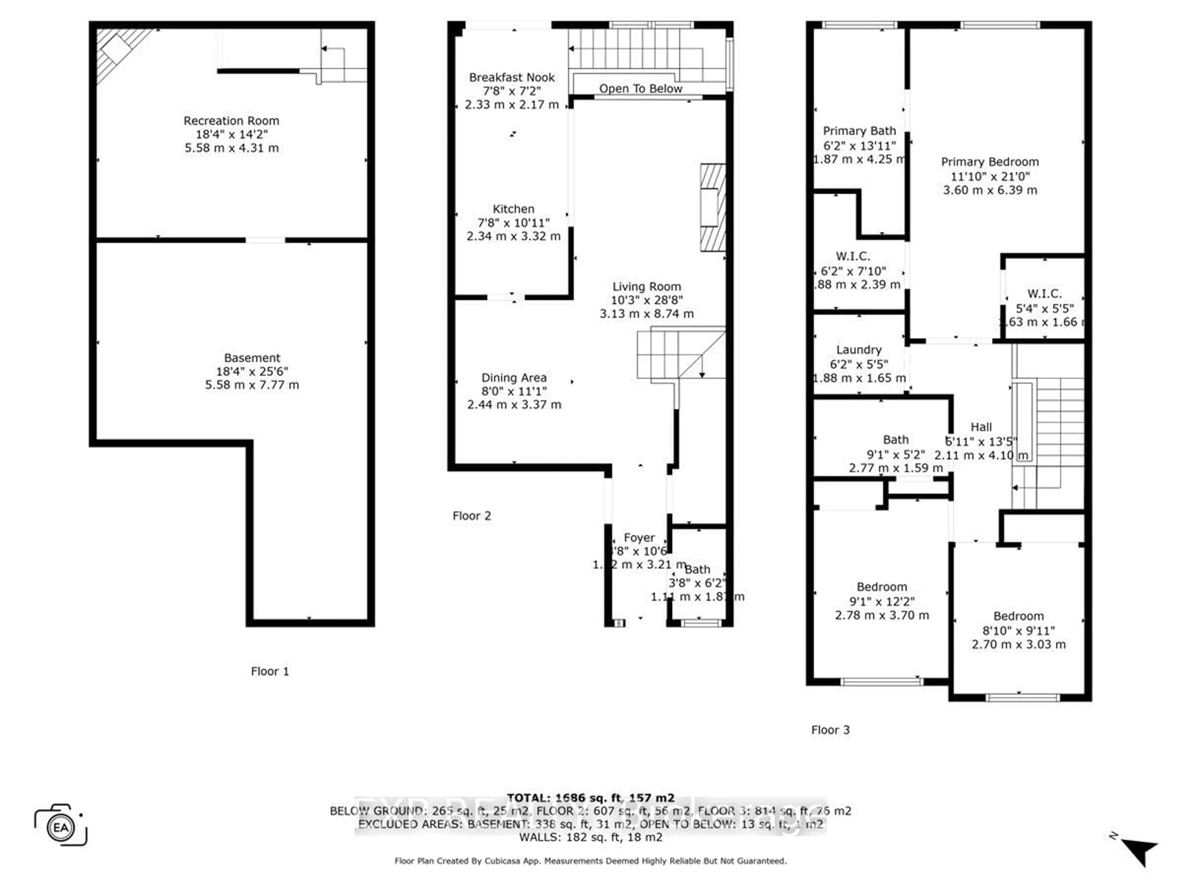 Floor plan for 970 Caldermill Private, Ottawa Ontario K2J 0Z7