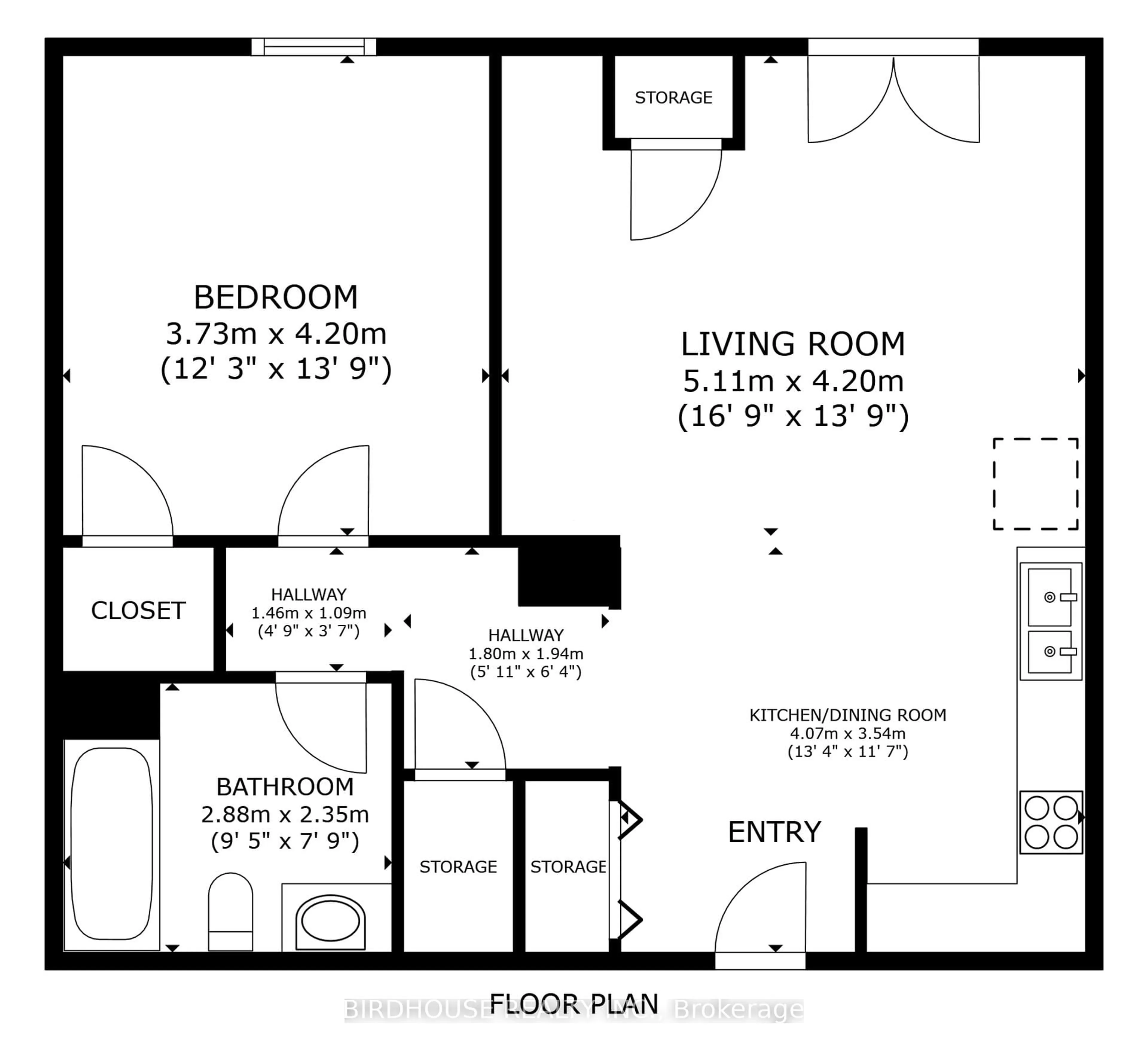 Floor plan for 25 King St #102, Kawartha Lakes Ontario K9V 1C4