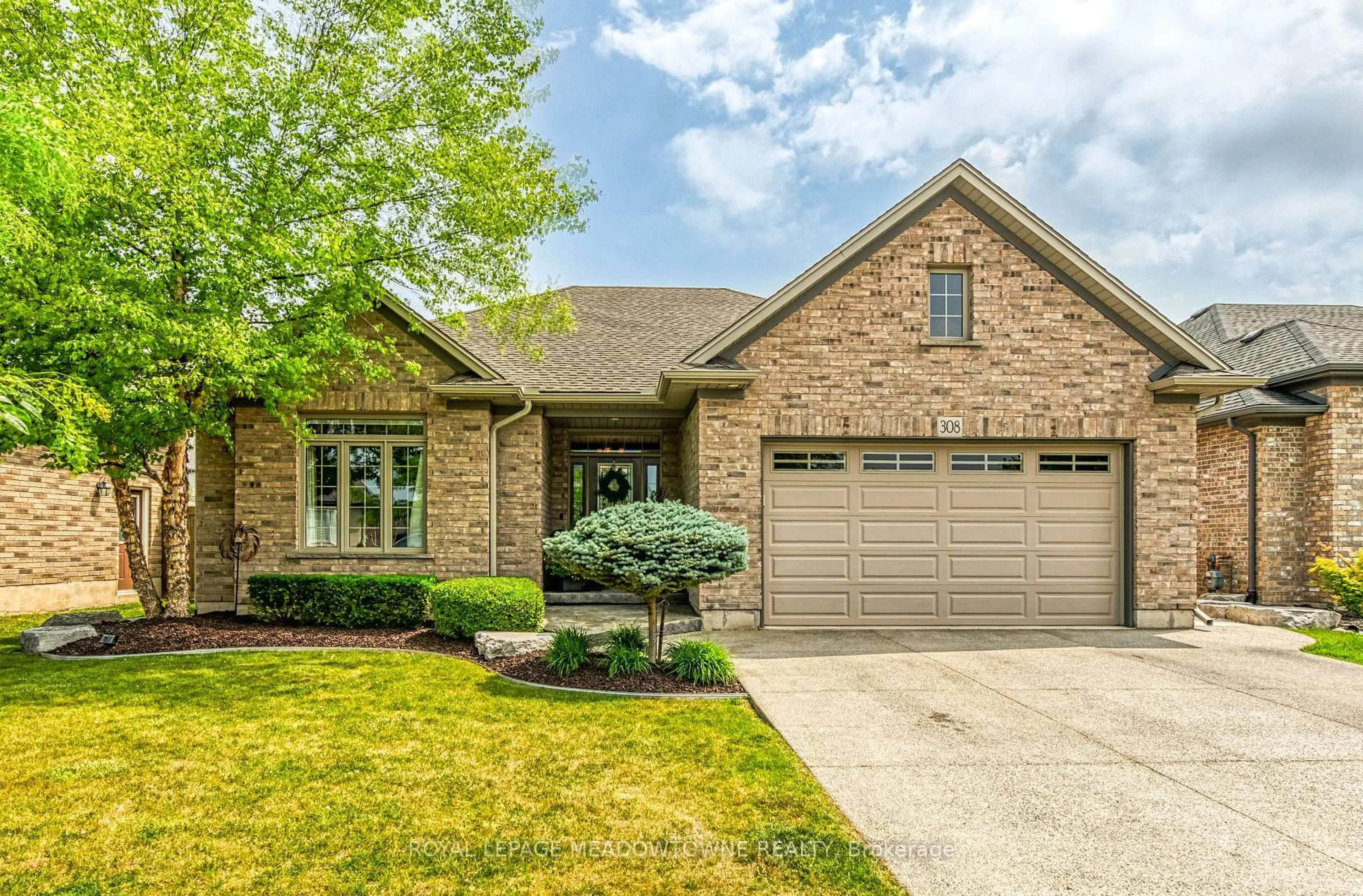 Home with brick exterior material, street for 308 Creekside Dr, Welland Ontario L3C 0B6