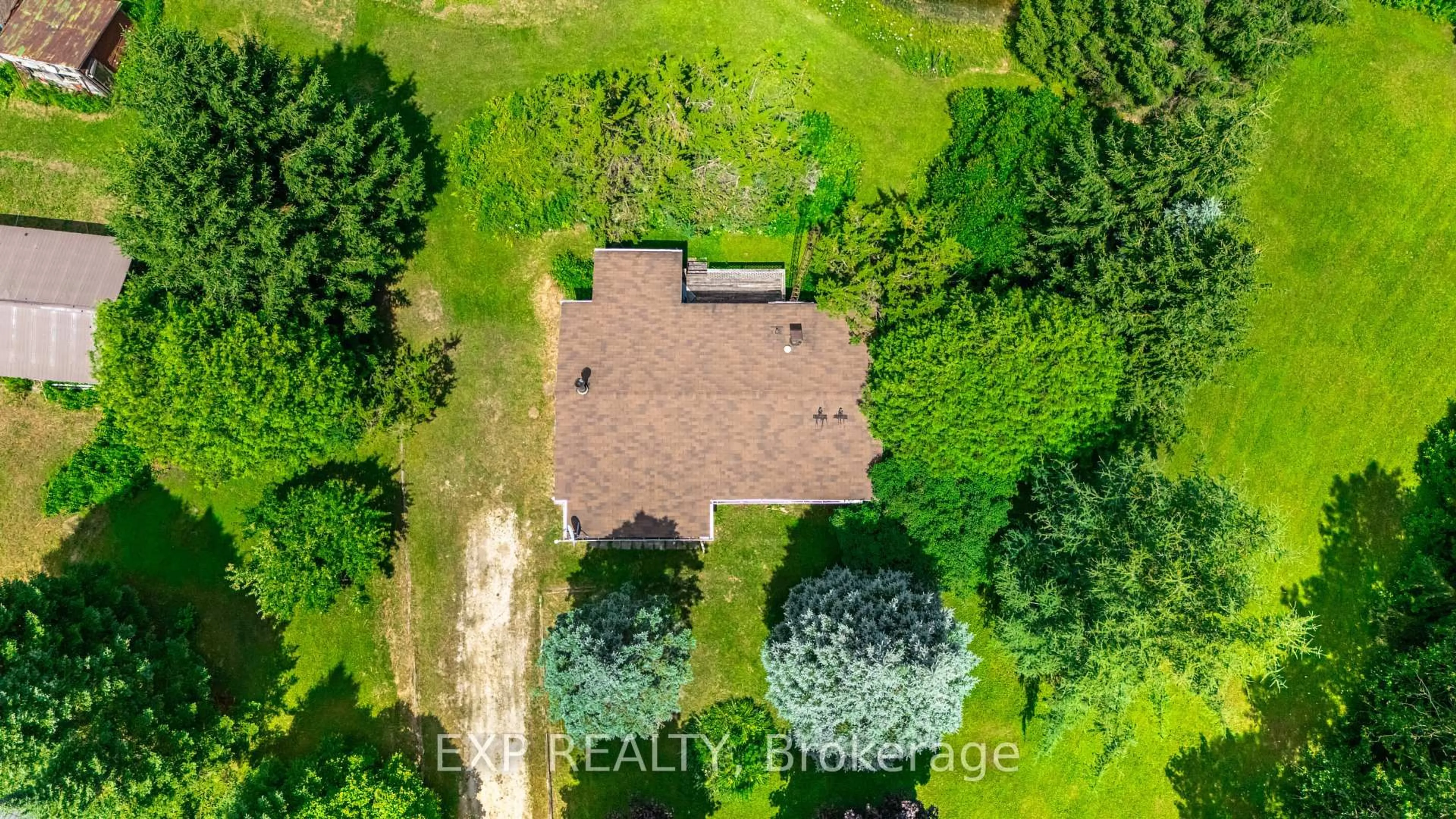 A pic from outside/outdoor area/front of a property/back of a property/a pic from drone, unknown for 111490 Grey County Road 14, Southgate Ontario N0G 1N0