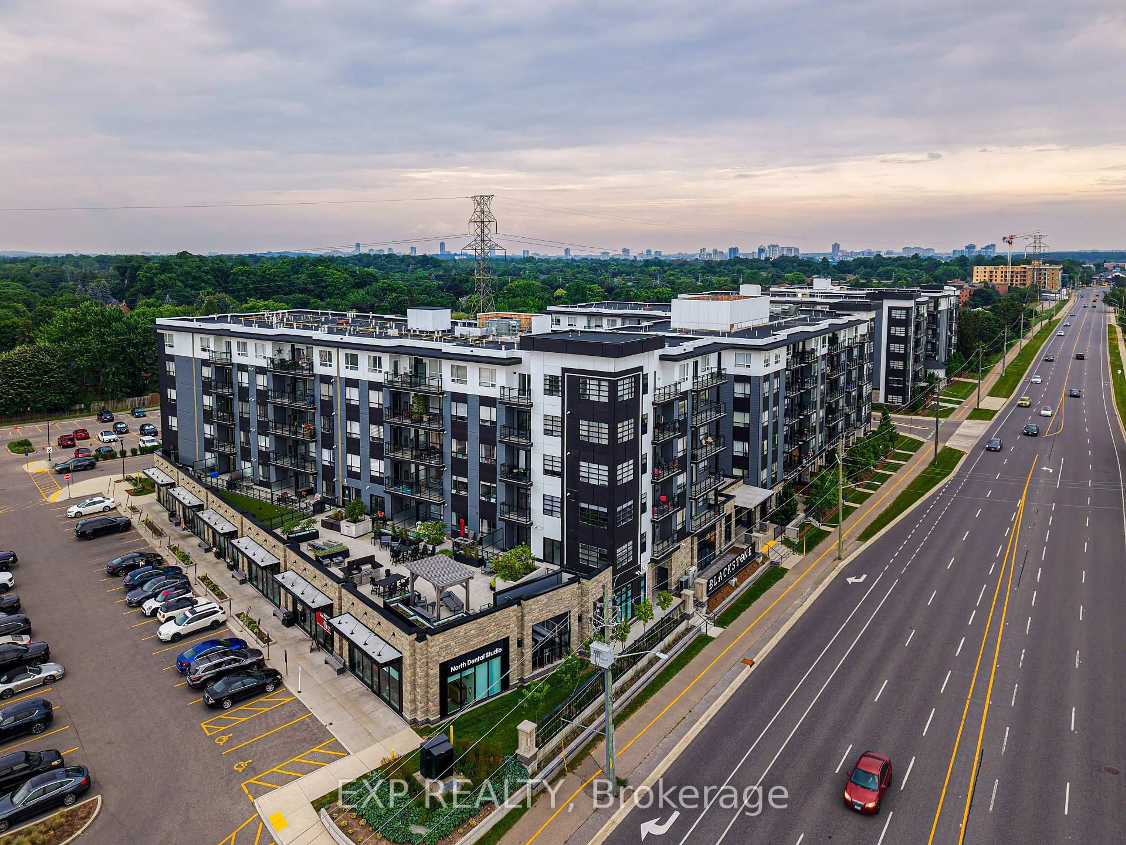 A pic from outside/outdoor area/front of a property/back of a property/a pic from drone, city buildings view from balcony for 251 Northfield Dr ##205, Waterloo Ontario N2K 3H4