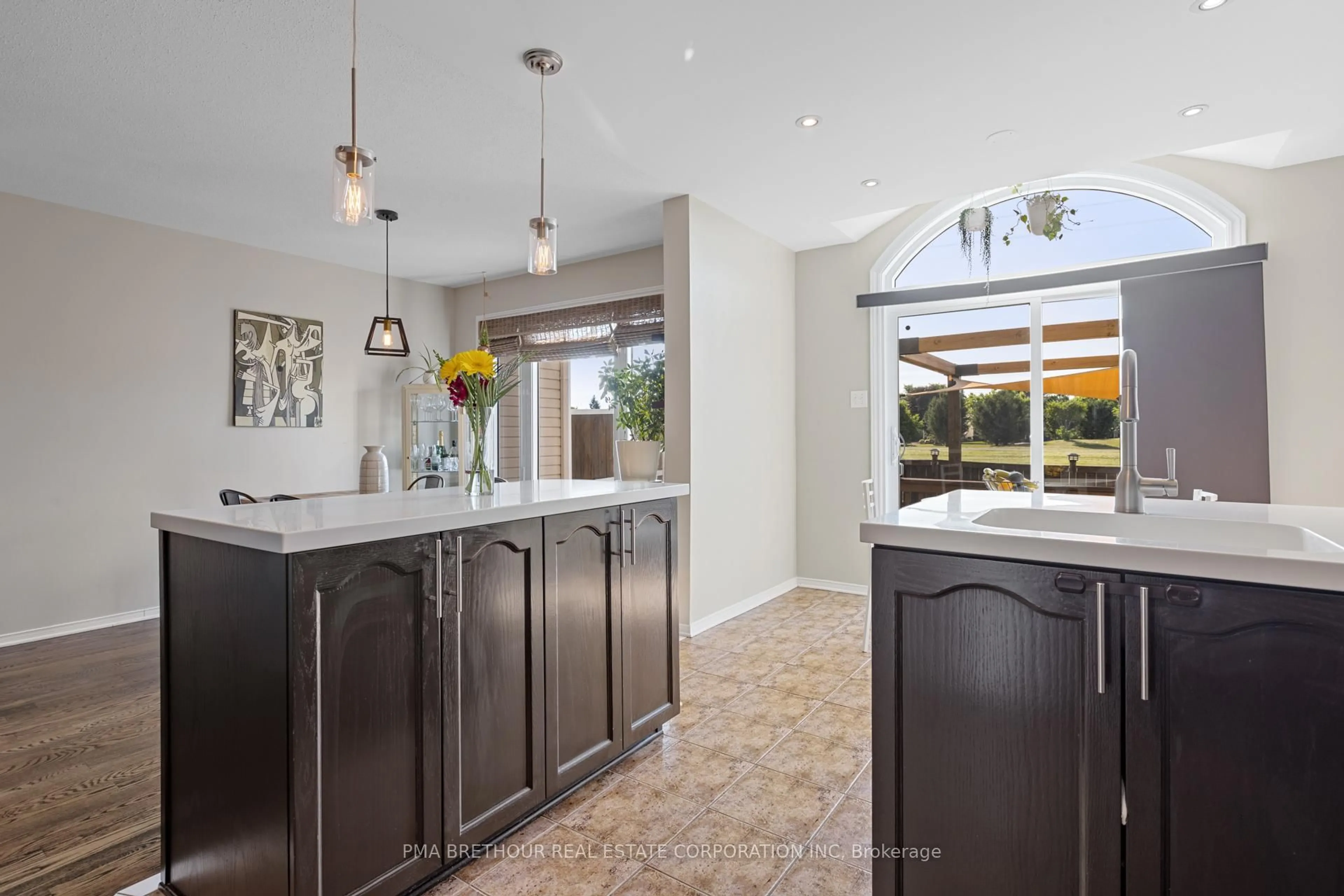 Open concept kitchen, ceramic/tile floor for 572 Renaissance Dr, Ottawa Ontario K4A 4E9